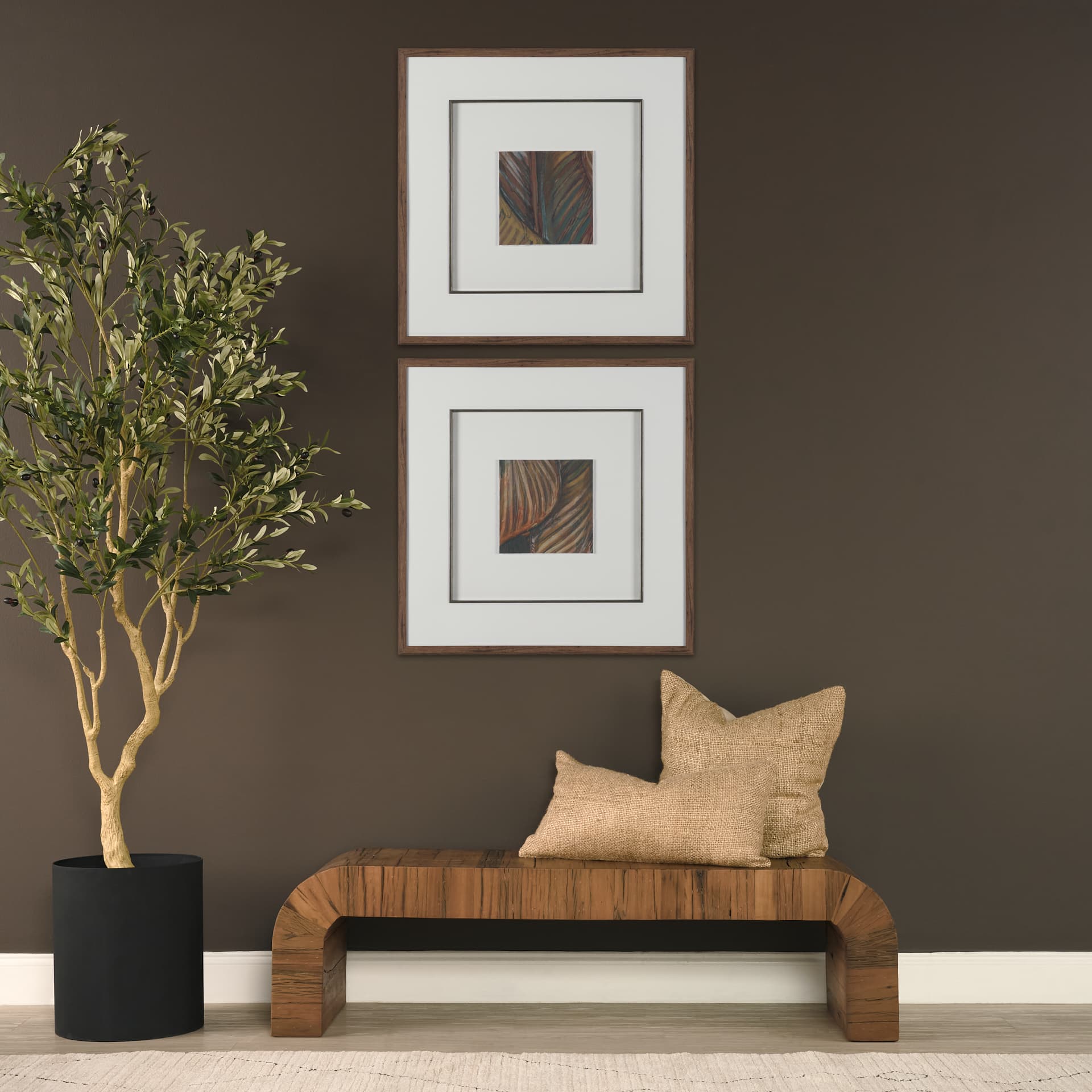 Patterned Silence IV by Mercana Studio Hand Embelished Framed Artwork Matted under Glass — product photograph