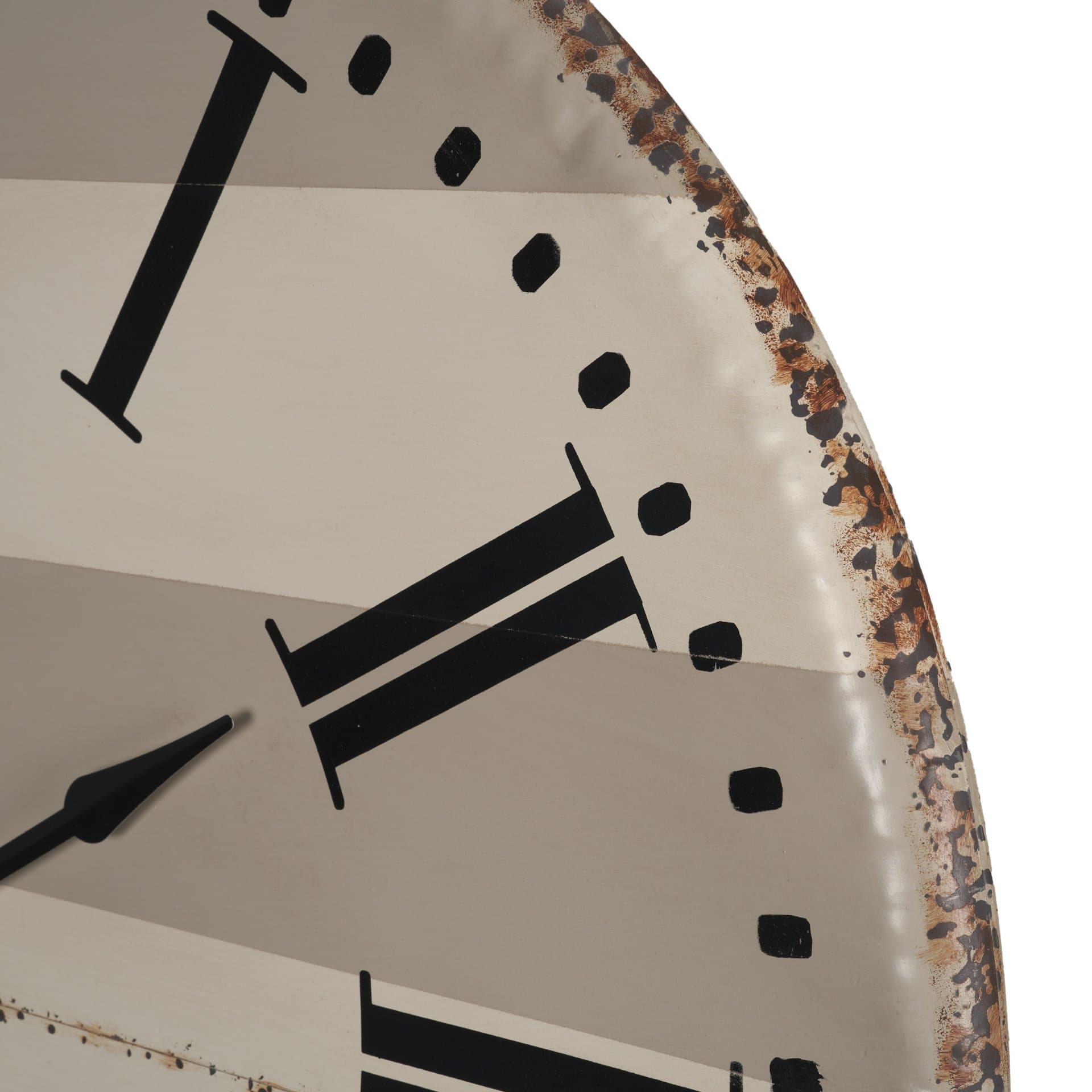 Belton 41.5" Round Oversize Farmhouse Wall Clock — product photograph