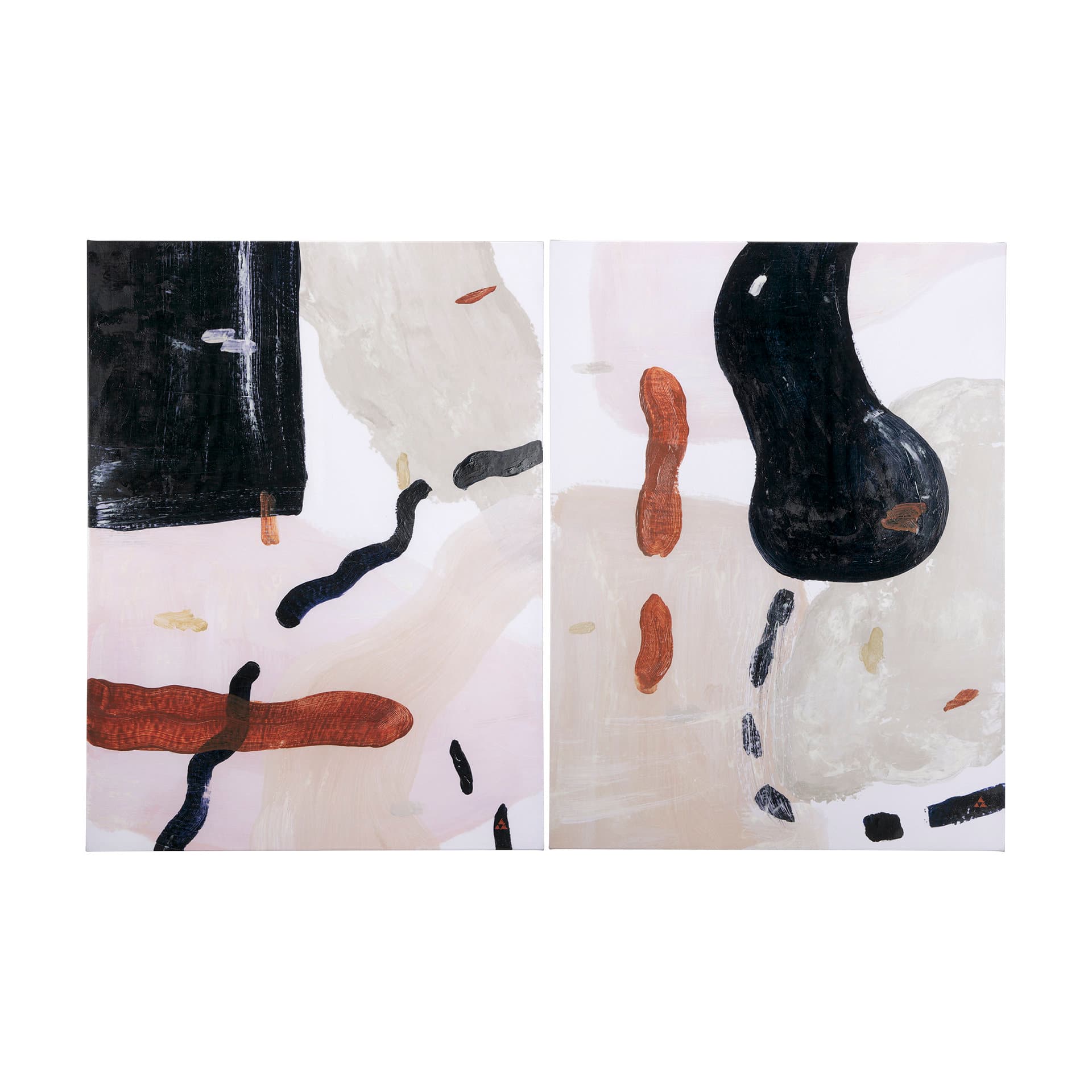 Color Blocks II by Mercana Studio a Hand Embellished Textured Canvas — product photograph
