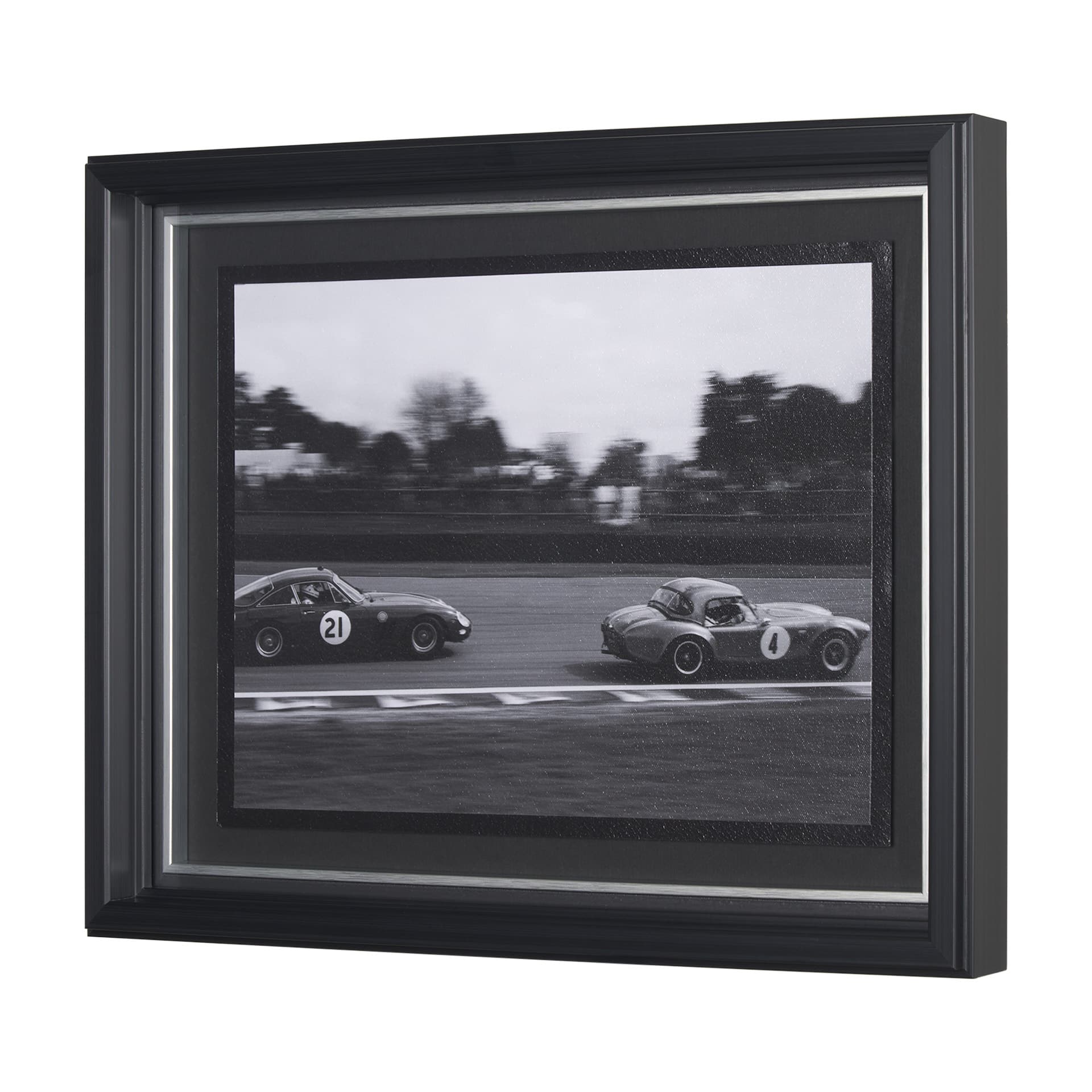 Hot on the Tail by Ben Wood a Hand Embellished Framed Photo Art Print Matted under Glass — product photograph