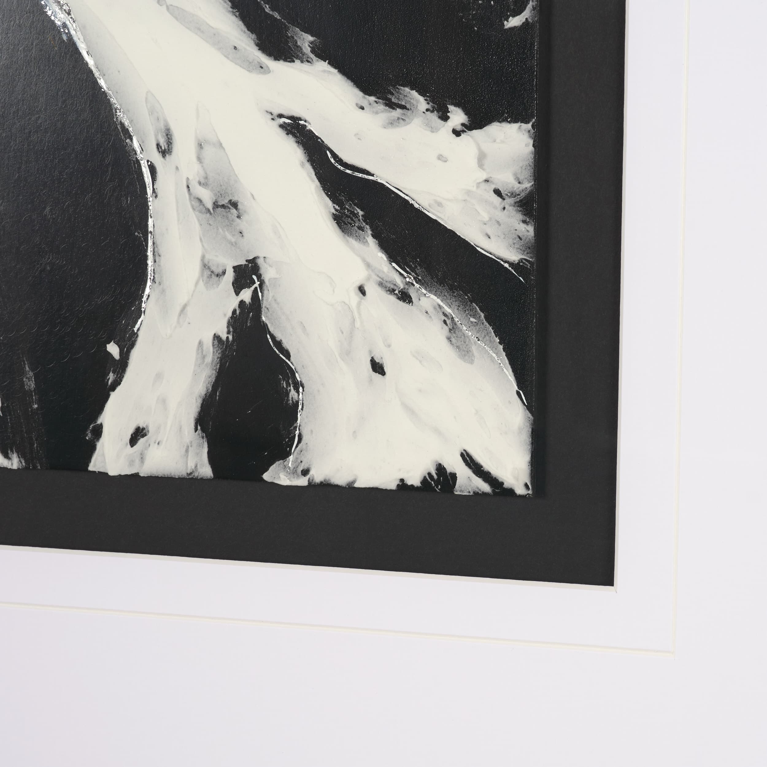 Abstract Branches by Studio M a handmade Original Framed Artwork under Glass — product photograph