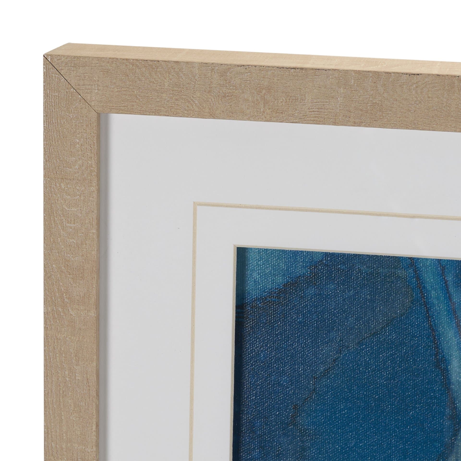Rainy Day by Liz St. Andre Hand-Embellished Textured Framed Artwork Matted under Glass — product photograph