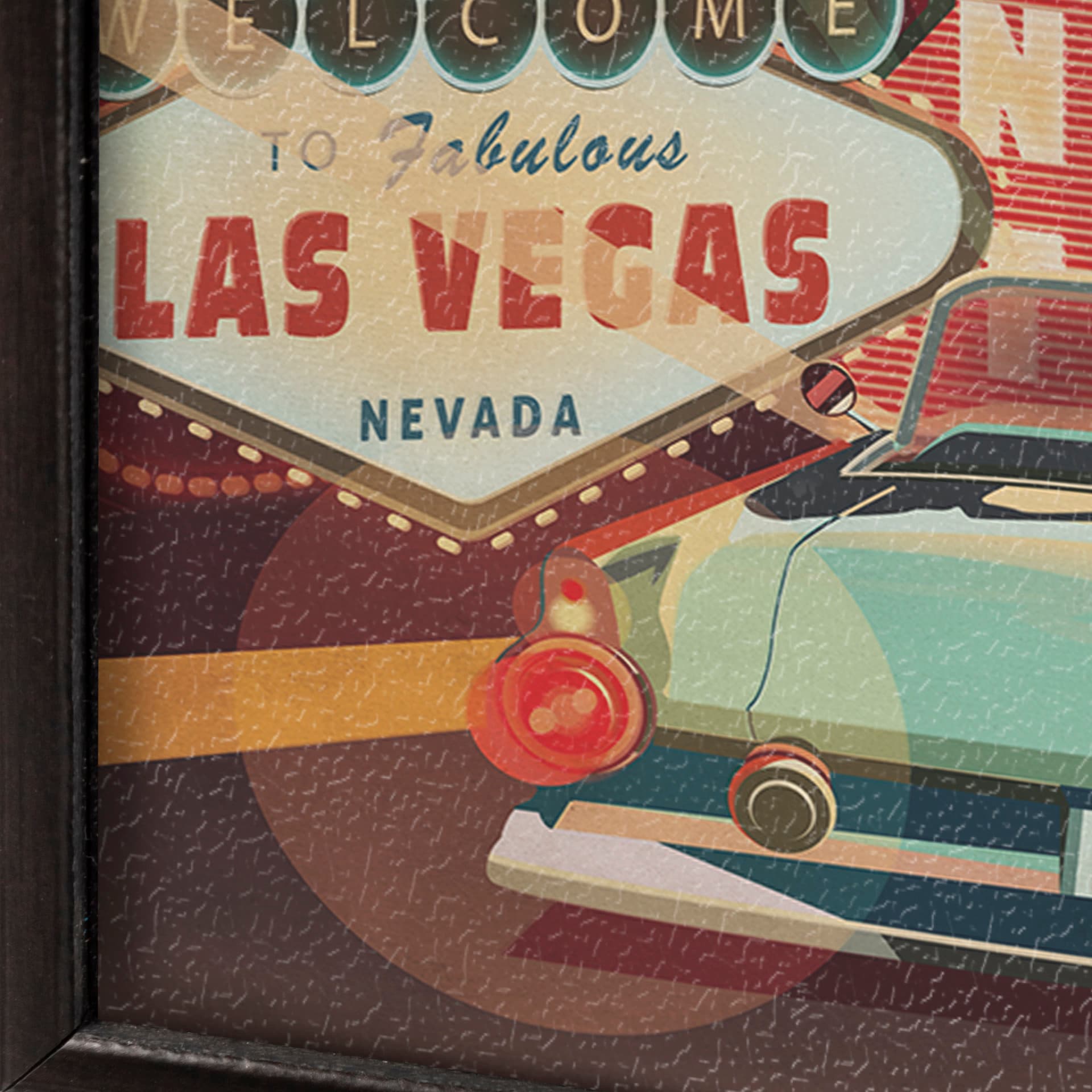 Nevada Go USA (SM) by Mercana Studio a Hand Embellished Decograph Framed Art Print — product photograph