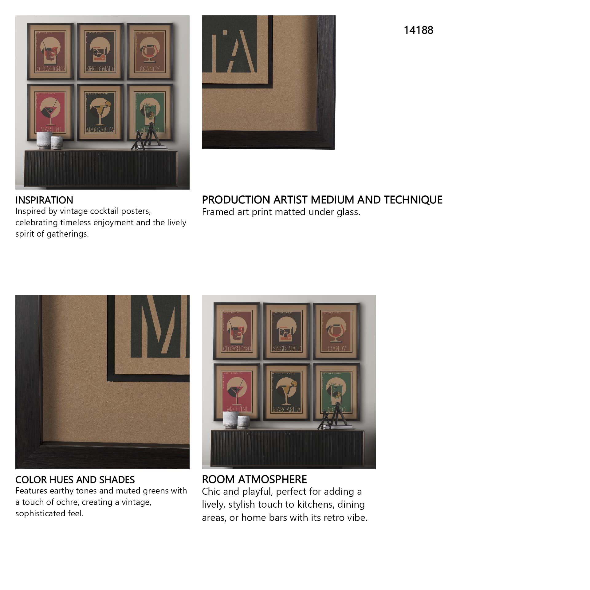 Margarita by Simeng a Framed Art Print Matted under Glass — in a styled room