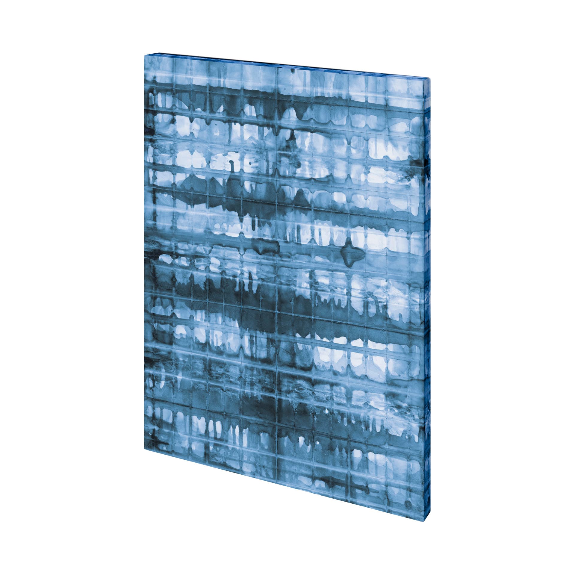 Kanari I Indigo by Mercana Studio a Hand Embellished Textured Canvas — product photograph