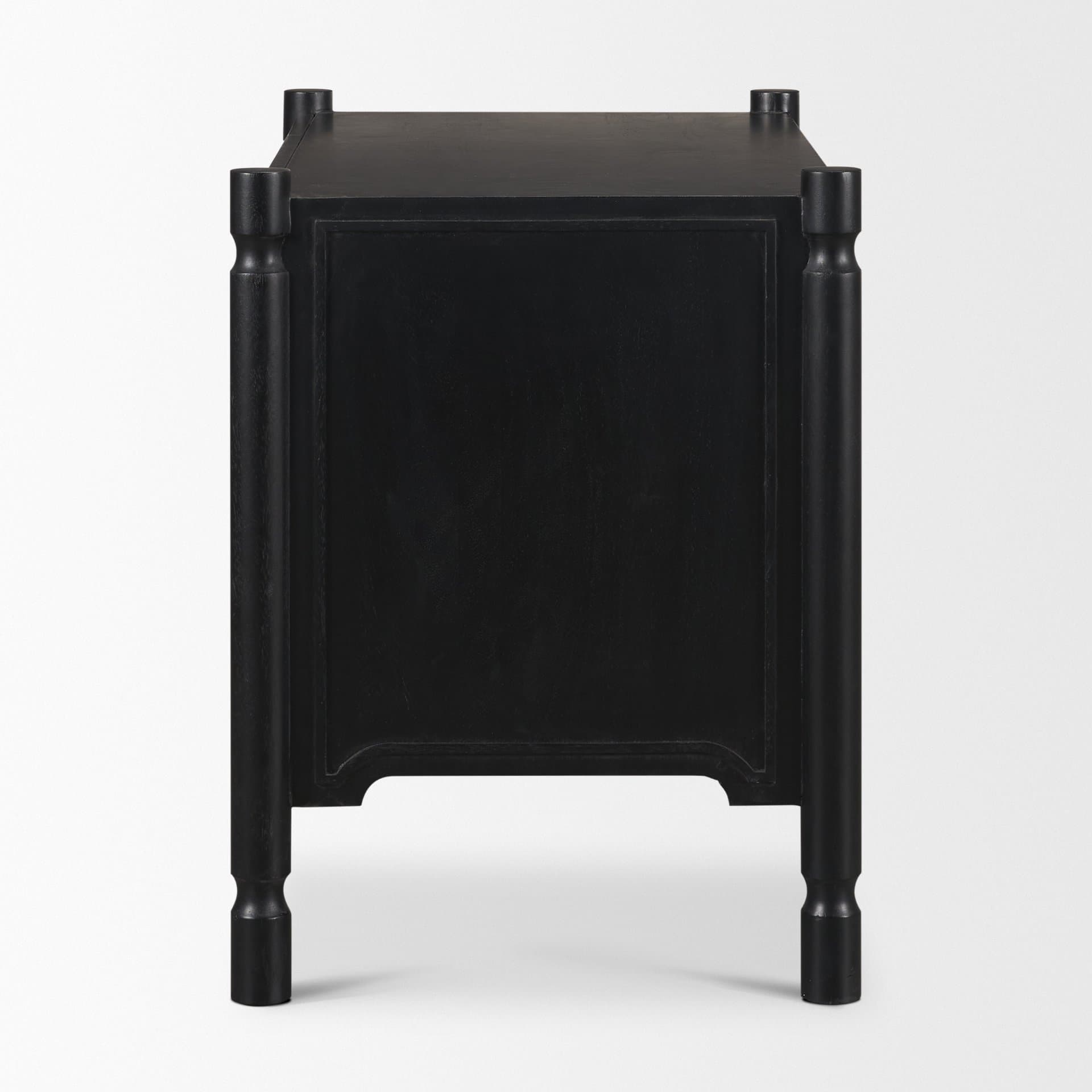 Phil Black Wood 2 Drawer Accent Cabinet — product photograph