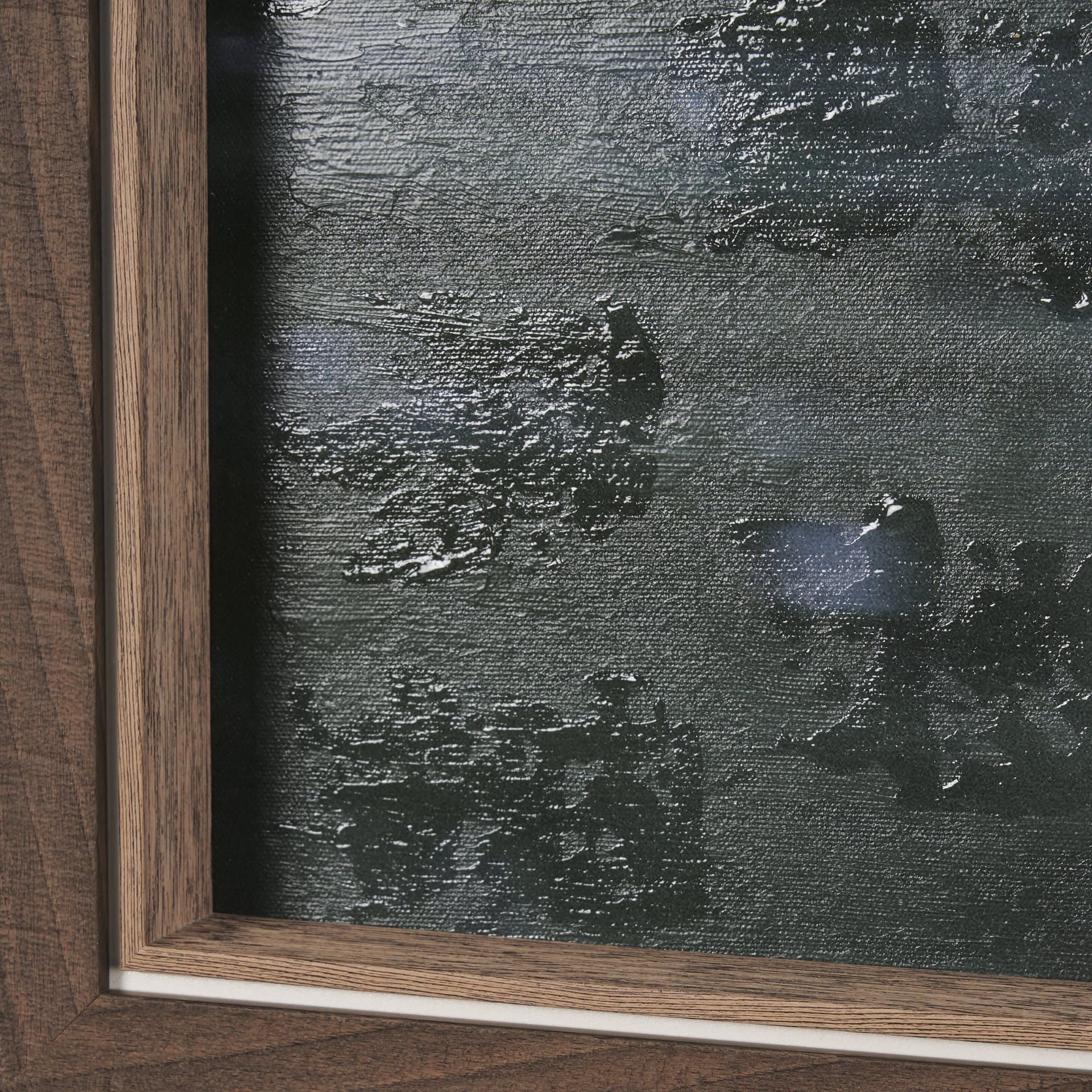 Peeking Out by Mercana Studio a Hand Embellished Textured Framed Photo Art Print — product photograph