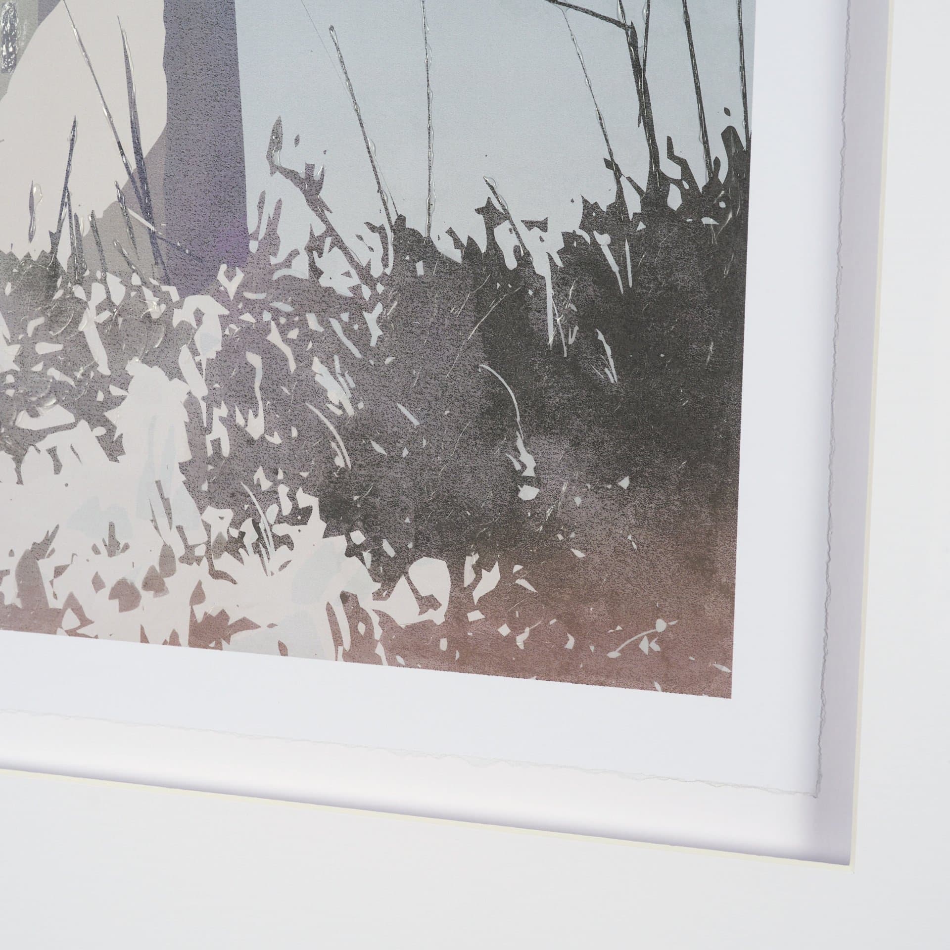 Lighthouse I-Cape Hatteras by Mercana Studio a Hand Embellished Framed Art Print Matted under Glass — product photograph