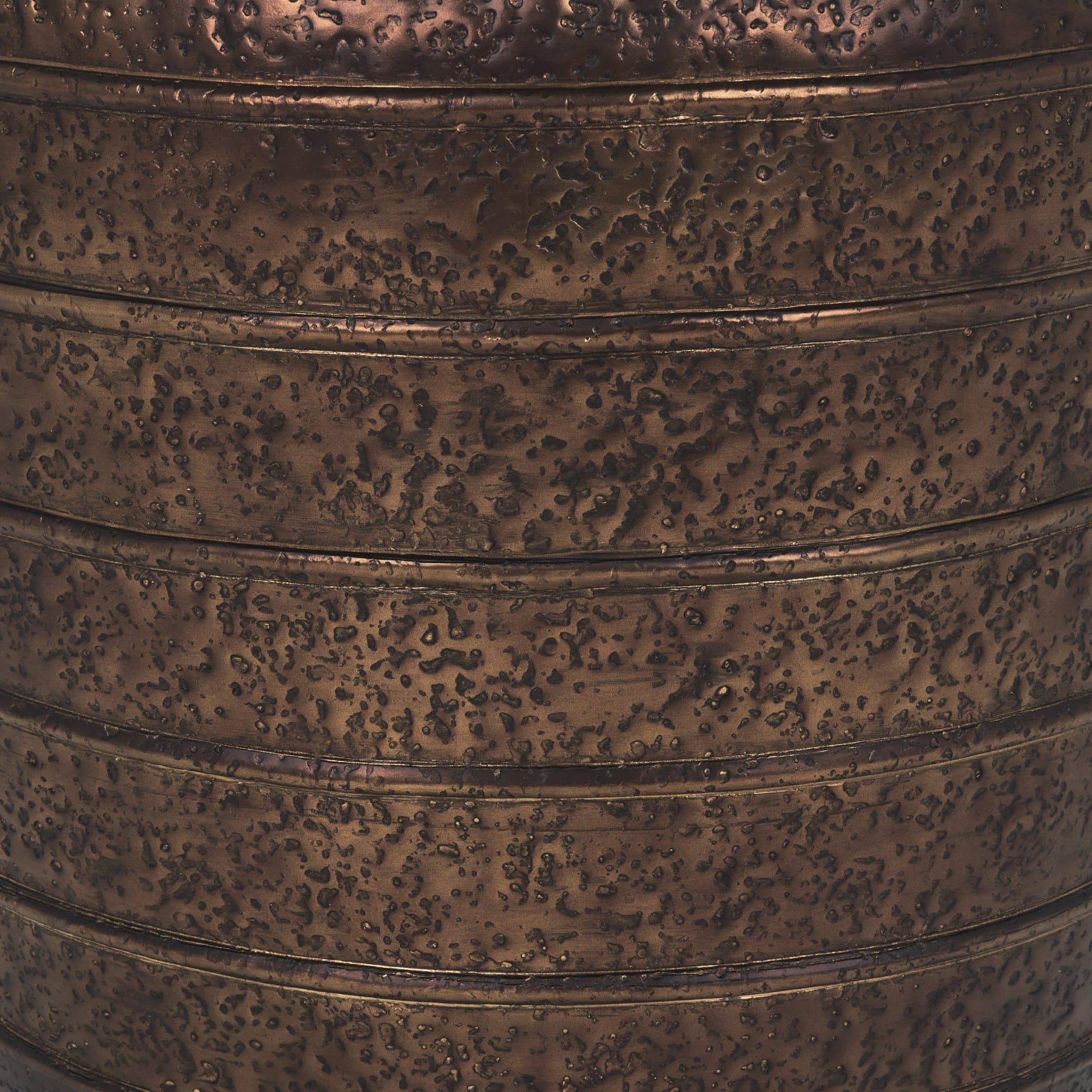 Aivana Large Antiqued Gold Metal Floor Vase — product photograph