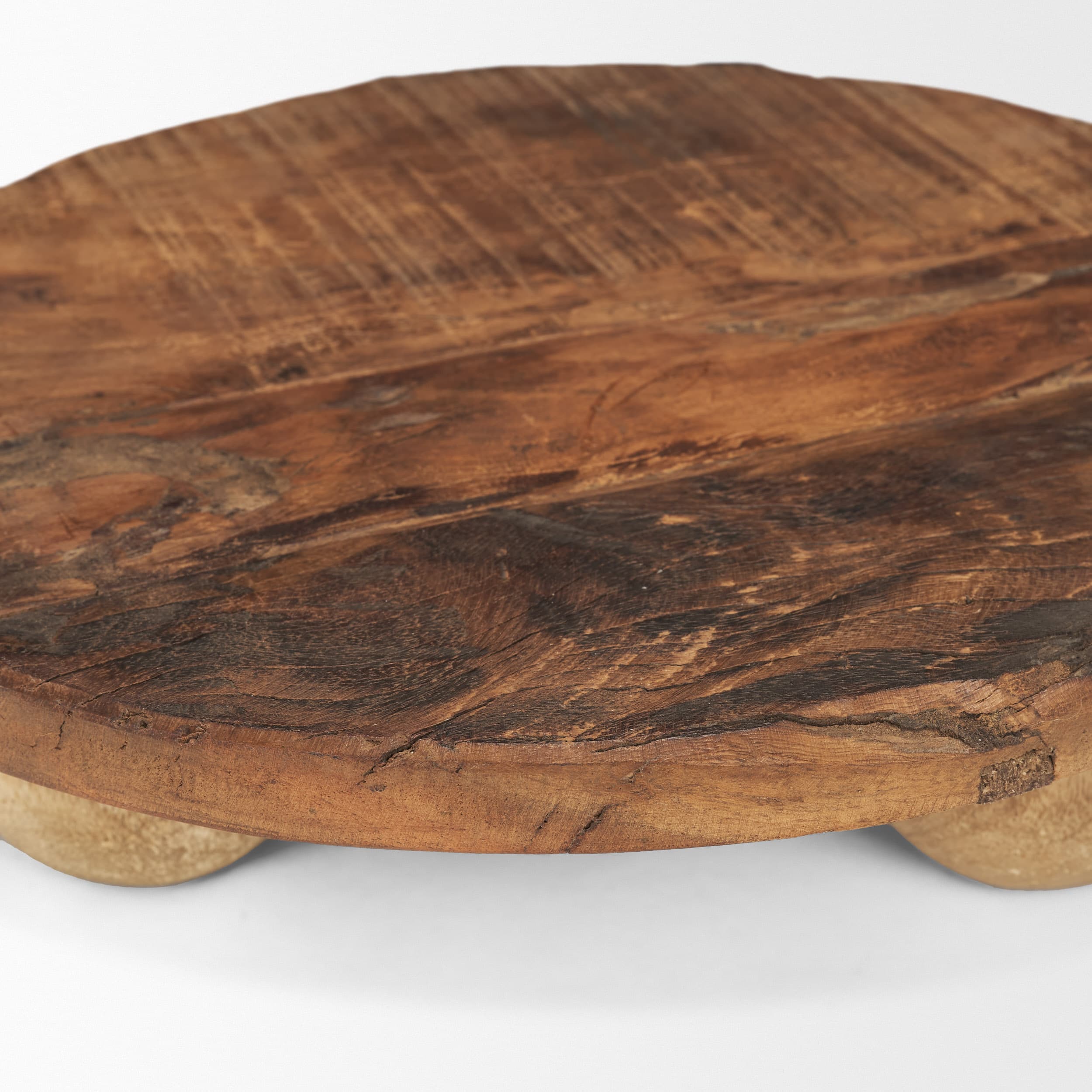 Kerra Small Solid Reclaimed Wood Tray — product photograph