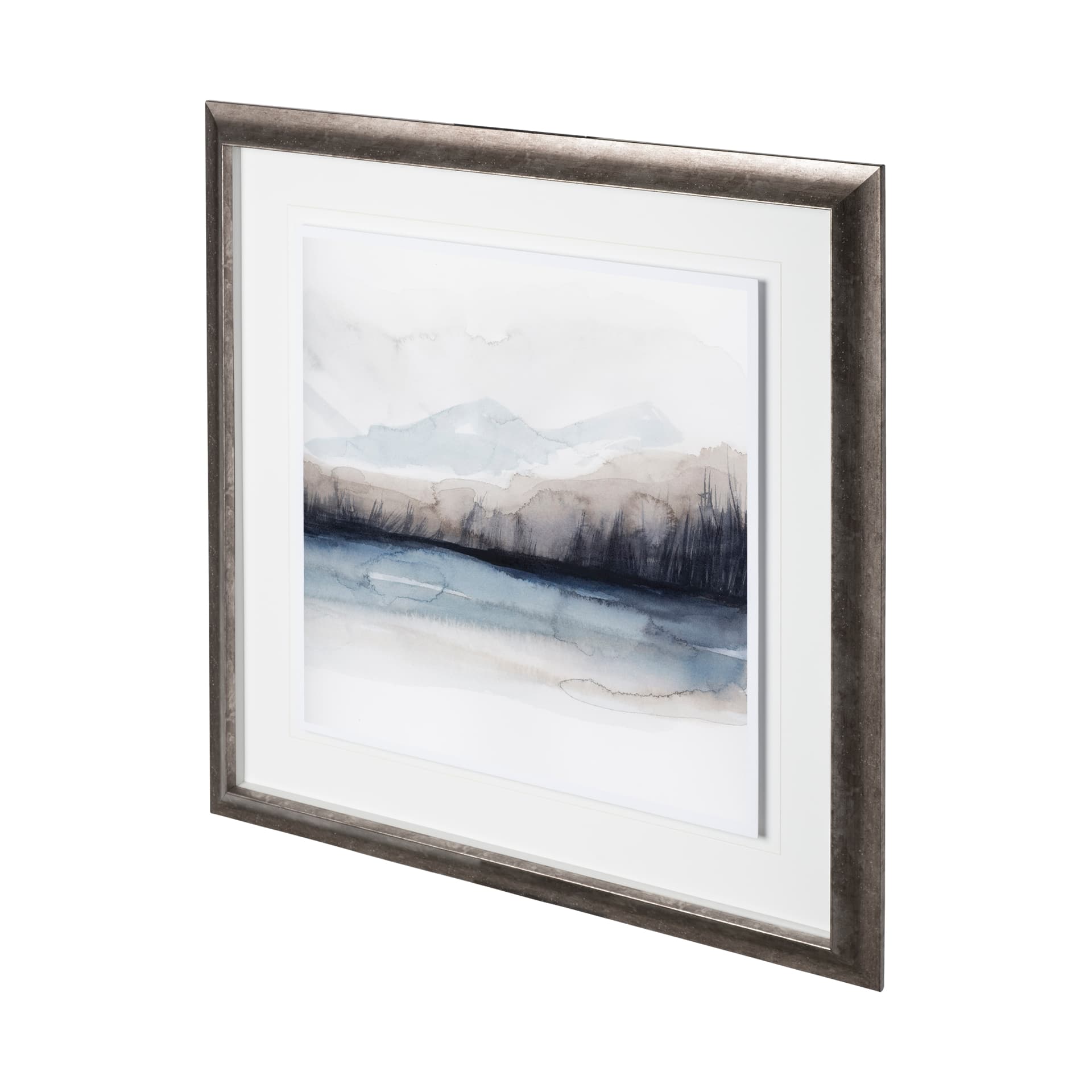 Horizon Shadow I by Grace Popp a Hand Embellished Textured Framed Art Print Matted under Glass — product photograph