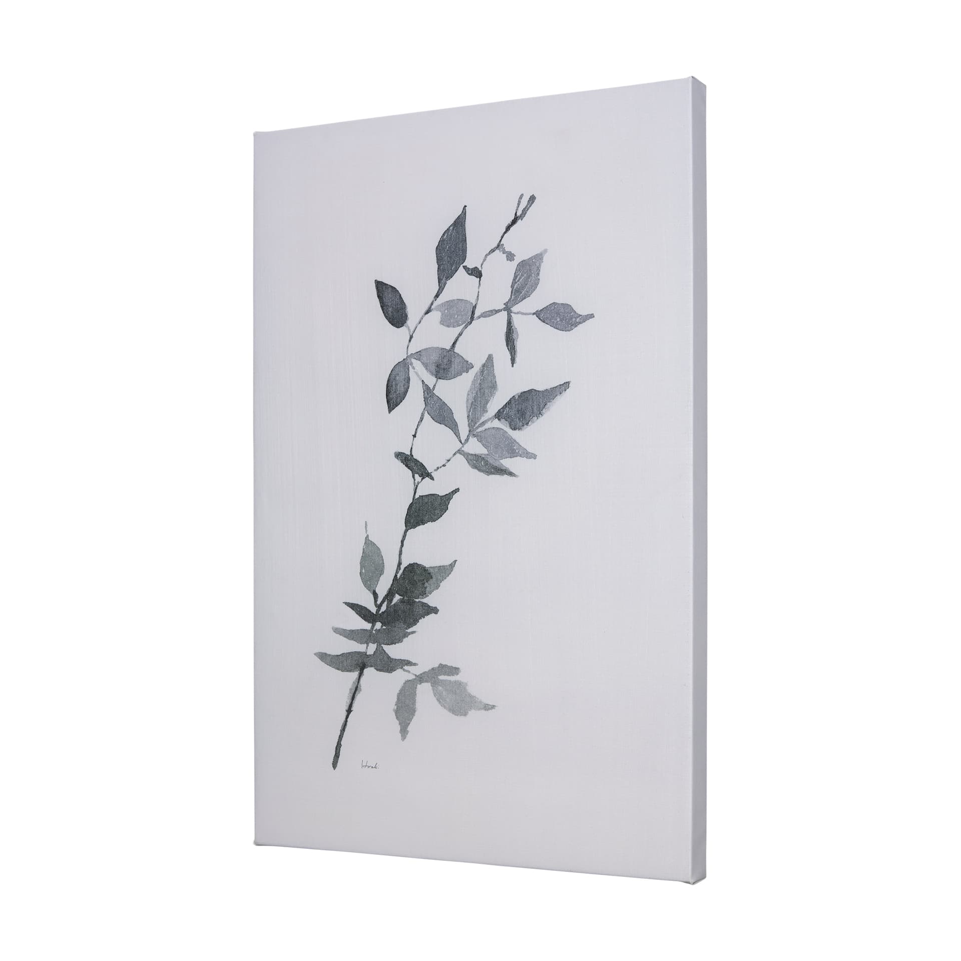 Leaf Shadow I by Mercana Studio a Hand Embellished Textured Canvas — product photograph