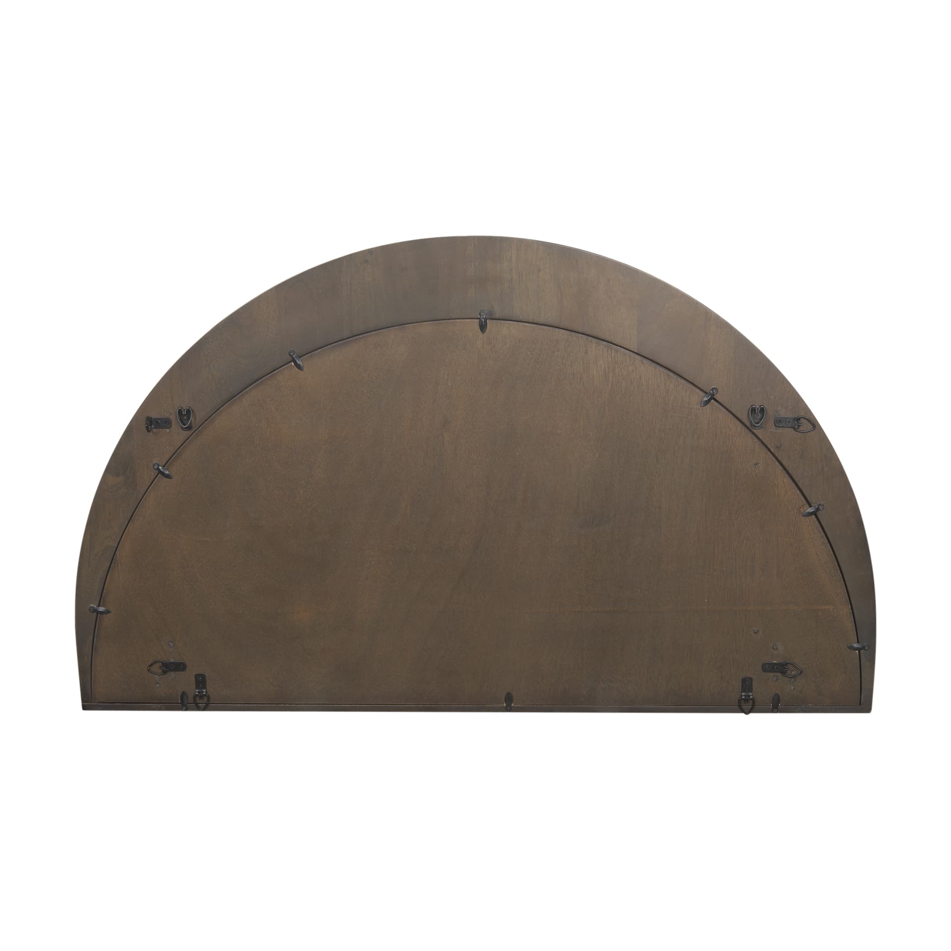 Celeste Dark Brown Wood Large Mirror — product photograph