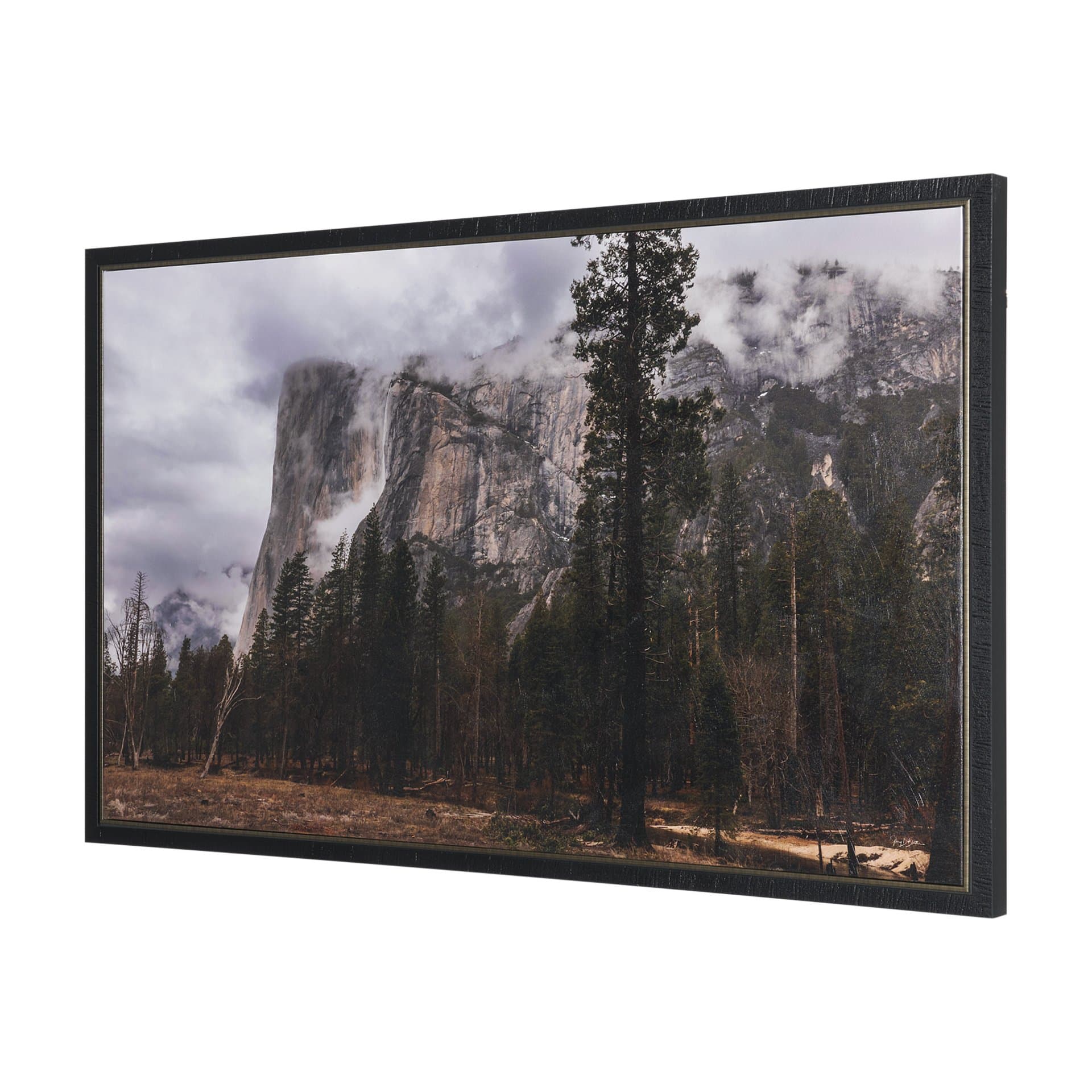 Misty Mountain by Gary Blatter Hand-Embellished Textured Framed Canvas Art Print — product photograph