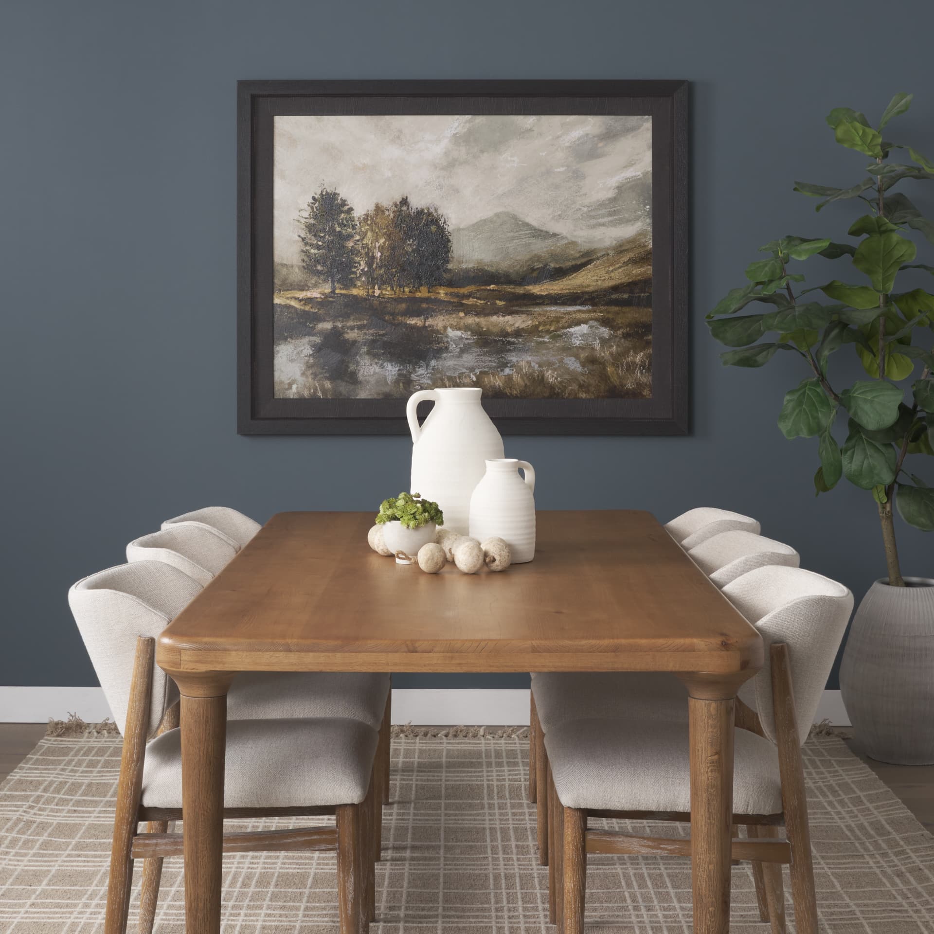 Old Style Landscape by Mercana Studio a Hand Embellished Framed Art Print — product photograph