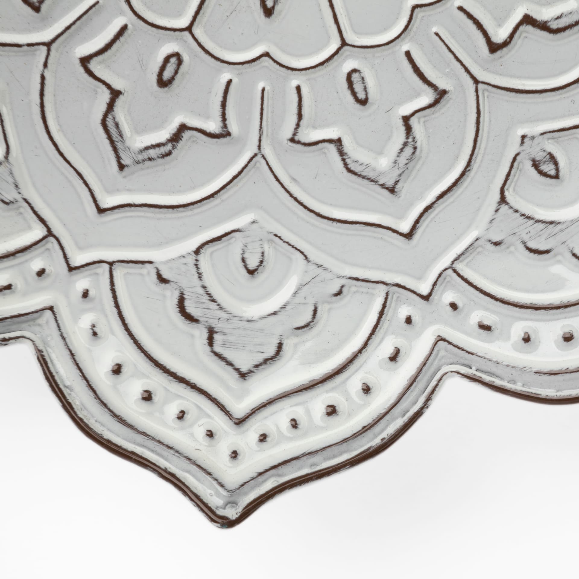 Miranda Set of 2 Stamped Metal Lotus Flower Wall Decor — product photograph