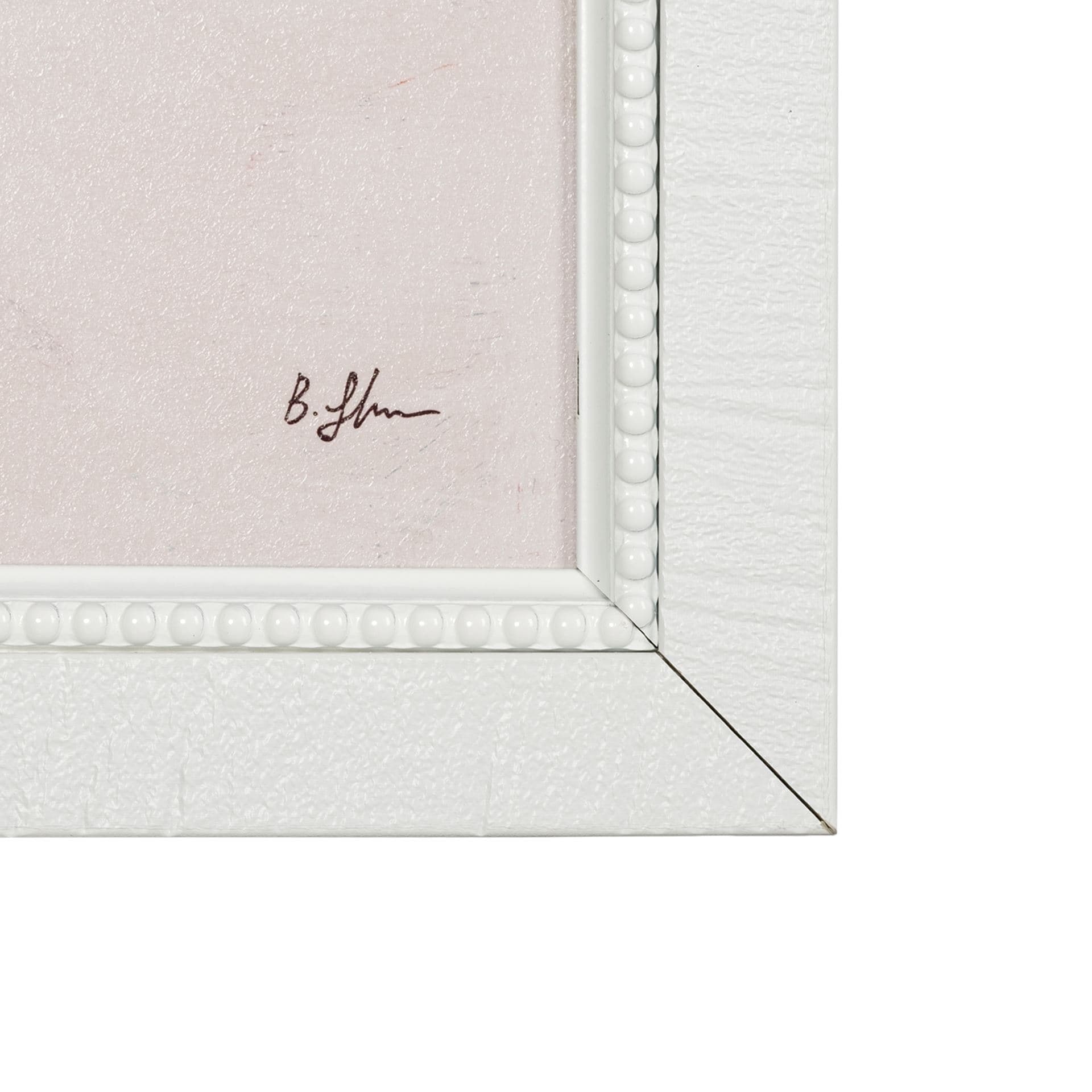 Farmhouse Flowers I by Barbara Fleming a Hand Embellished Textured Framed Art Print — product photograph