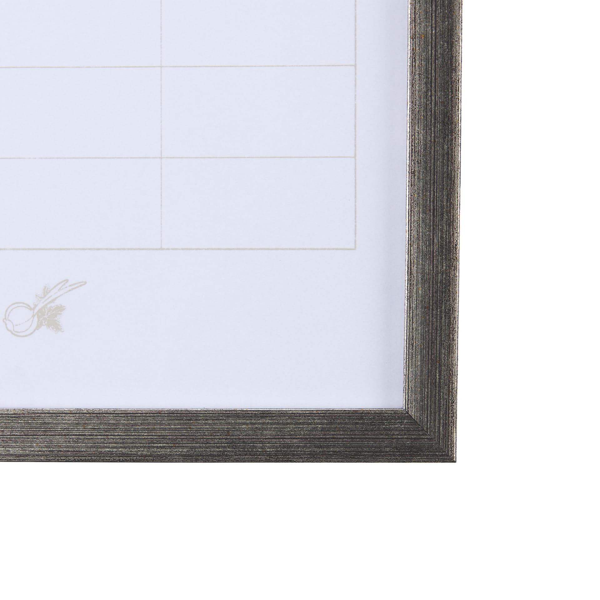 MENU I by Mercana Studio a Hand Embellished Textured Framed Art Print Matted under Glass — product photograph