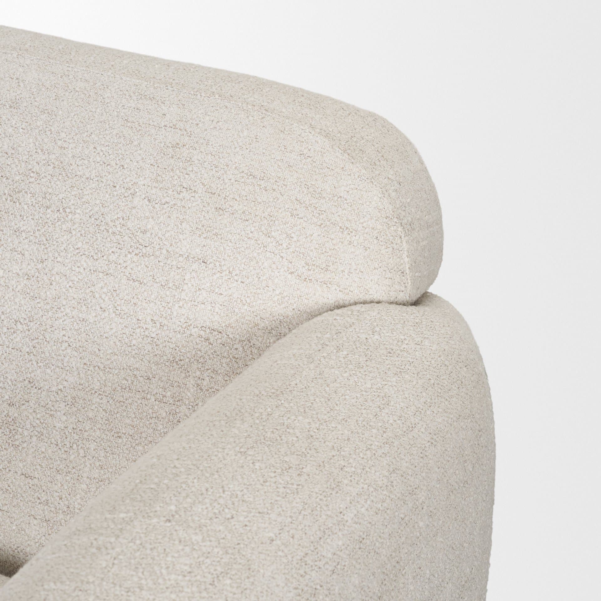Saga Cream Fabric Upholstered Chair — product photograph