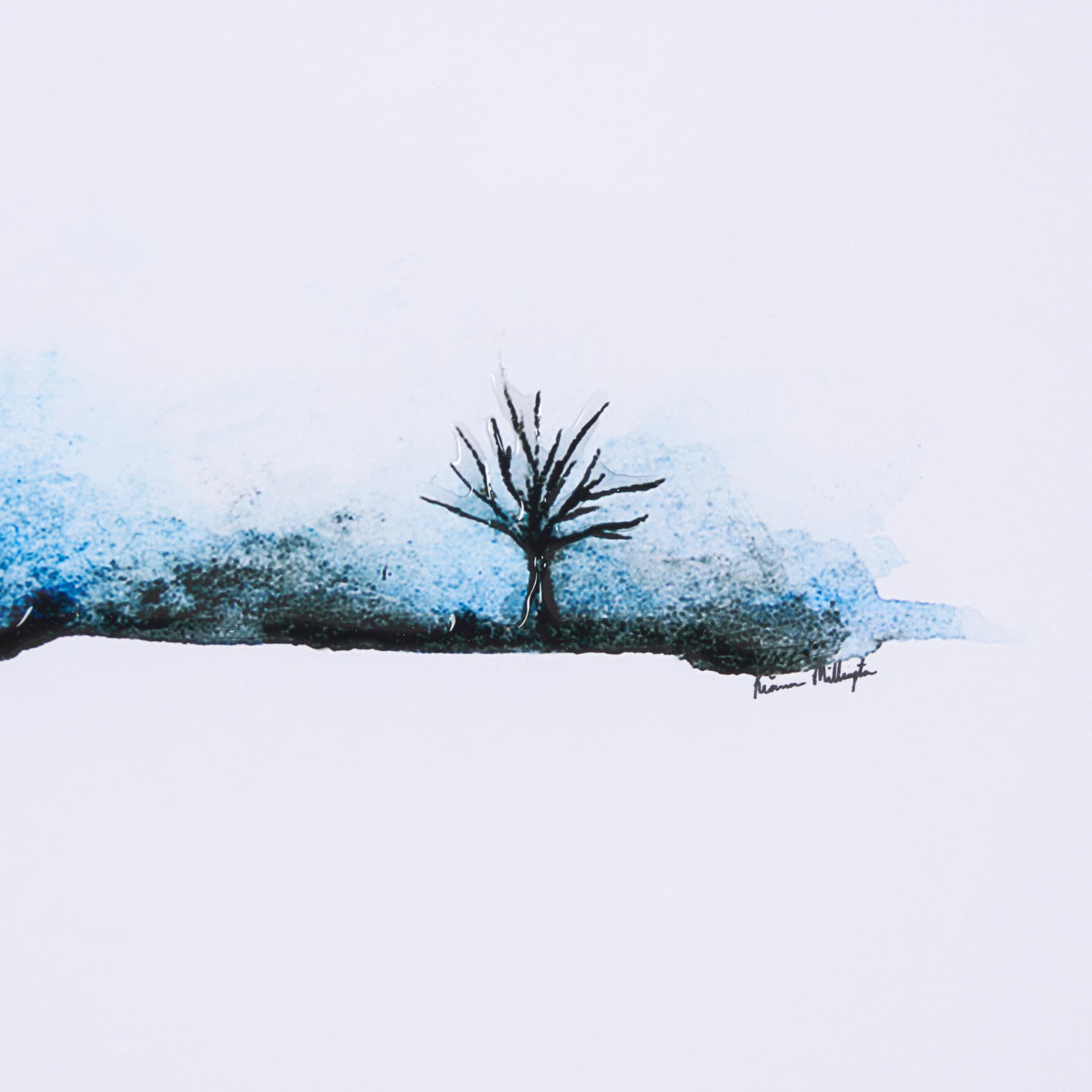 Morning Blue II by Mercana Studio a Framed Art Print — product photograph