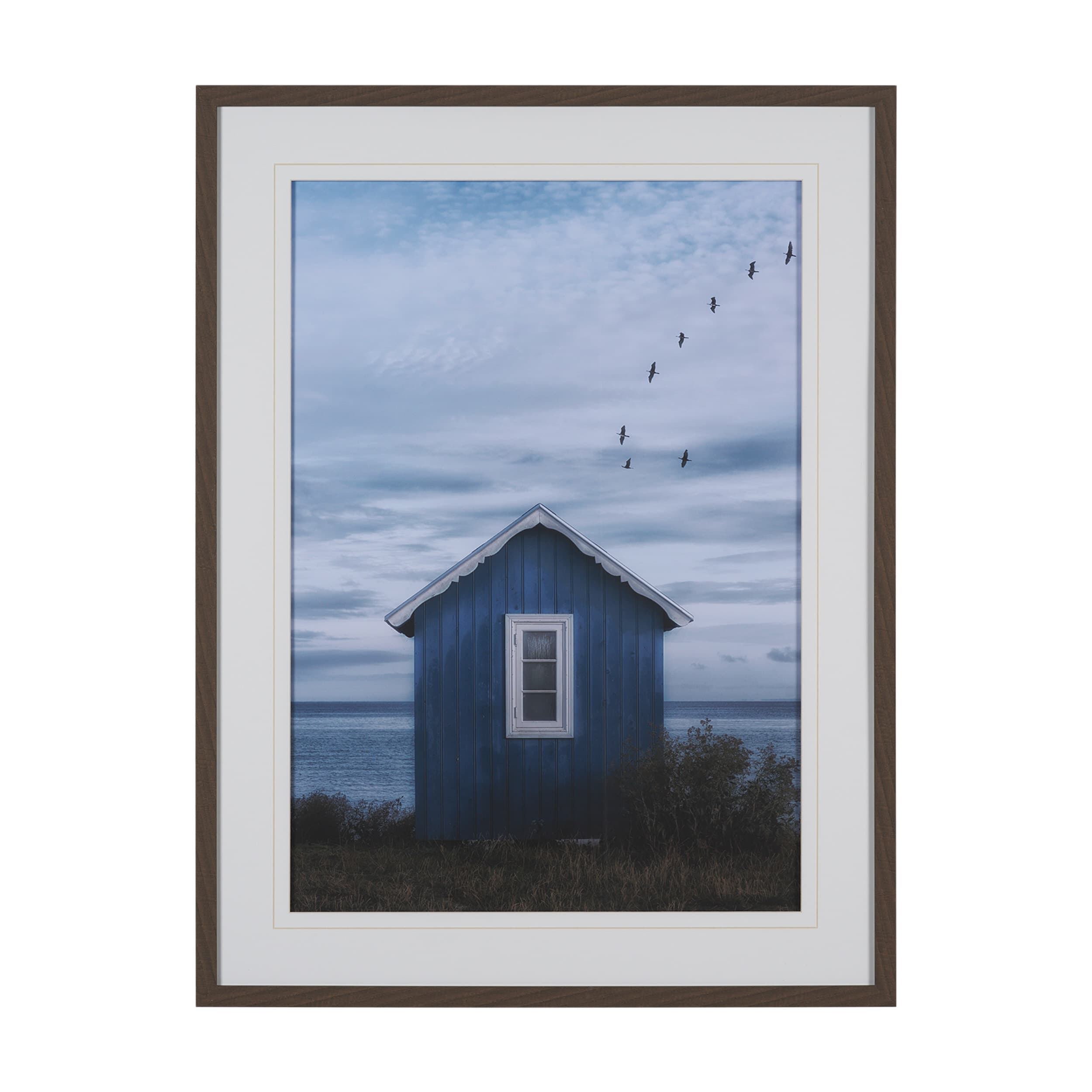 Breezy Blue Escape by Lotte Gronkjaer FramedPhoto Print Matted under Glass — product photograph