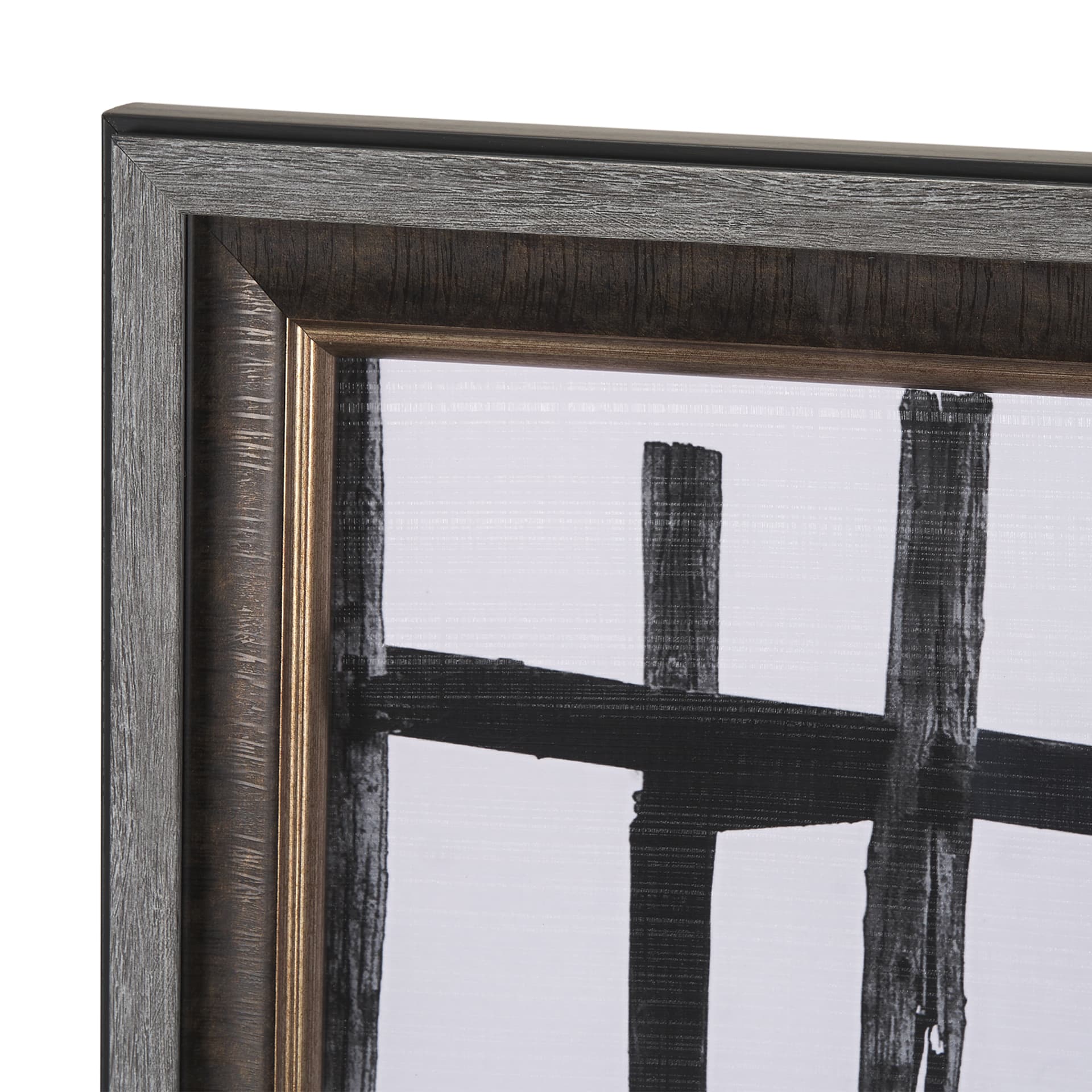 U Bein Bridge by Mercana Studio a Hand Embellished Textured Framed Photo Art Print Matted under Glas — product photograph