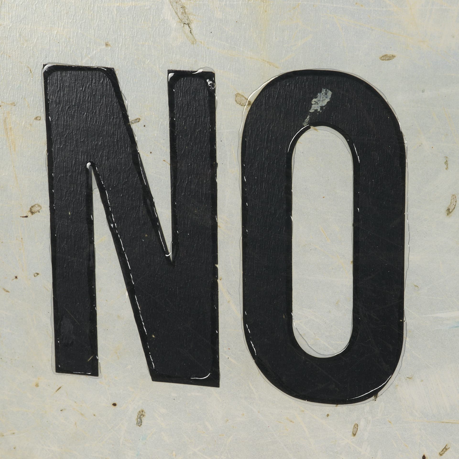 No Parking LG by Mercana Studio Hand Embelished Textured Framed Artwork Matted — product photograph