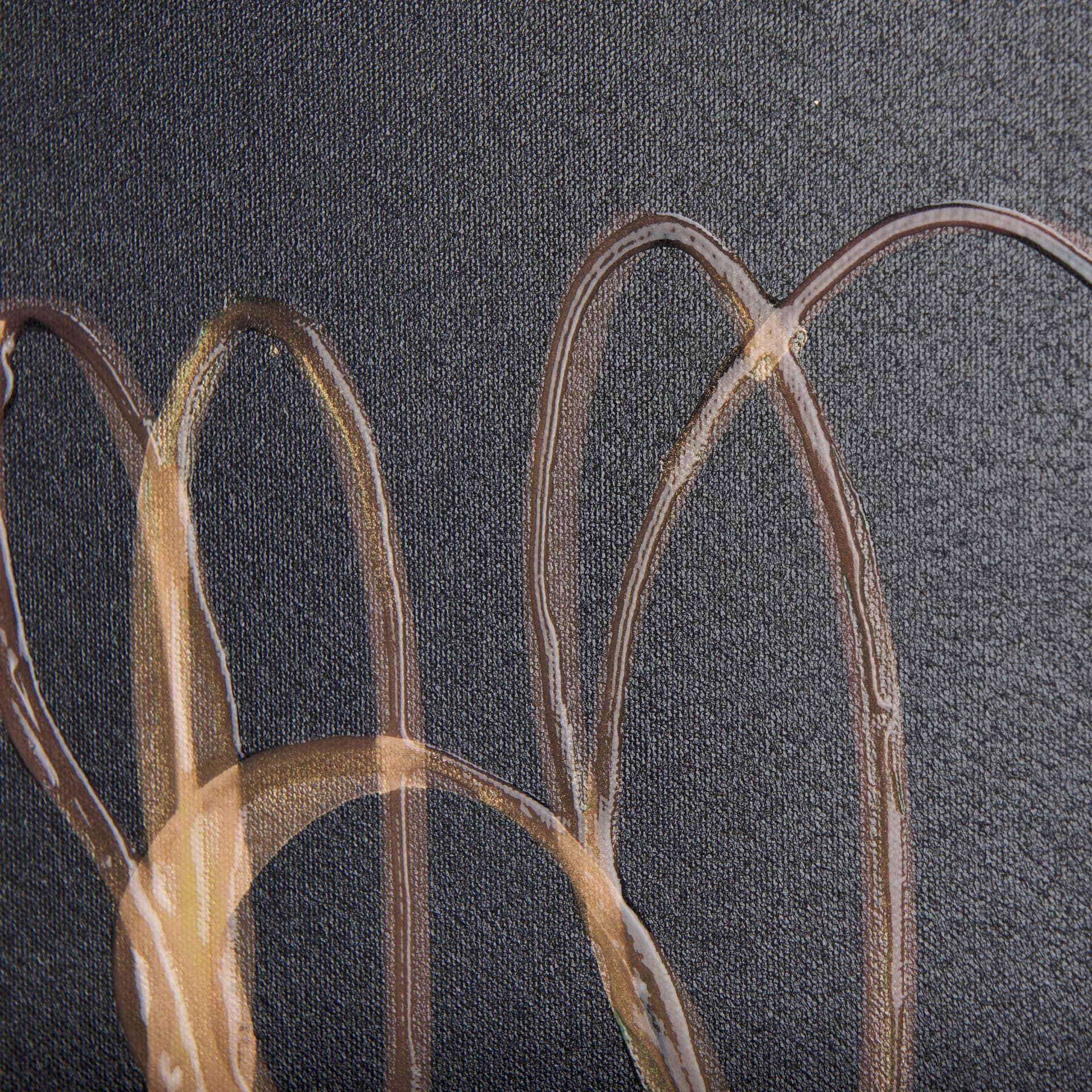 Lines V by Mercana Studio a Hand Embellished Textured Canvas — product photograph