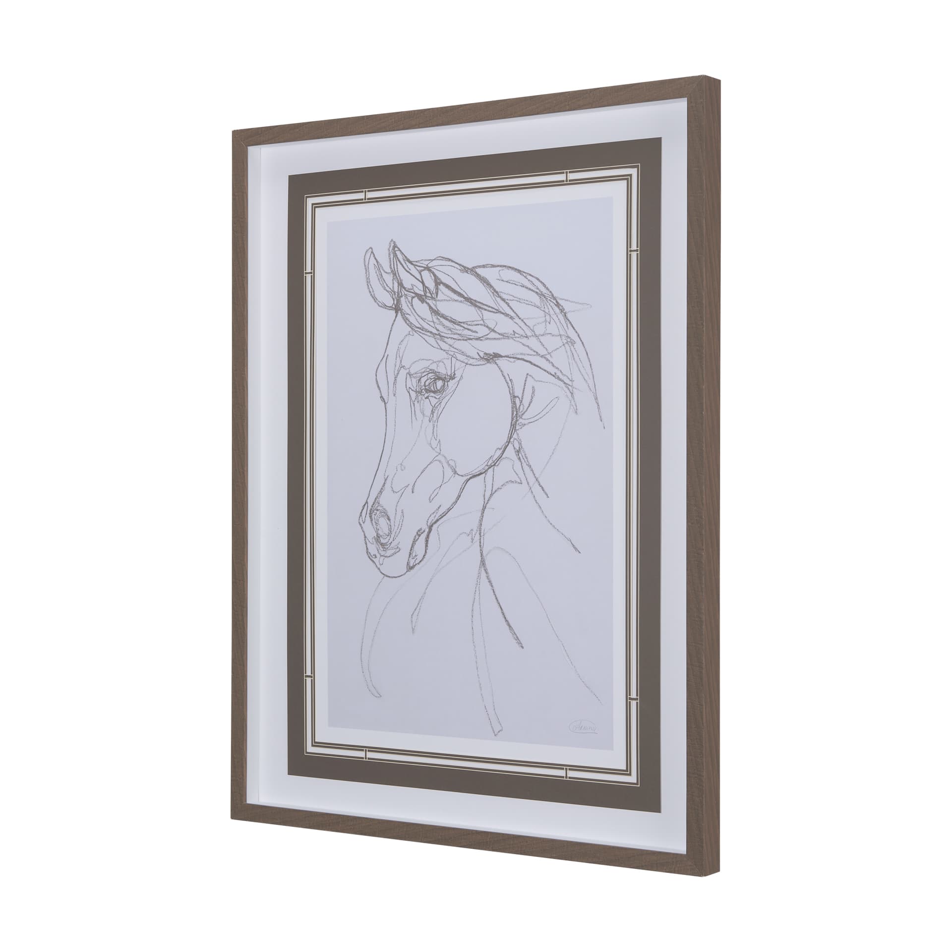 Arabian II by Mercana Studio a Hand Embellished Textured Framed Art Print Matted under Glass — product photograph