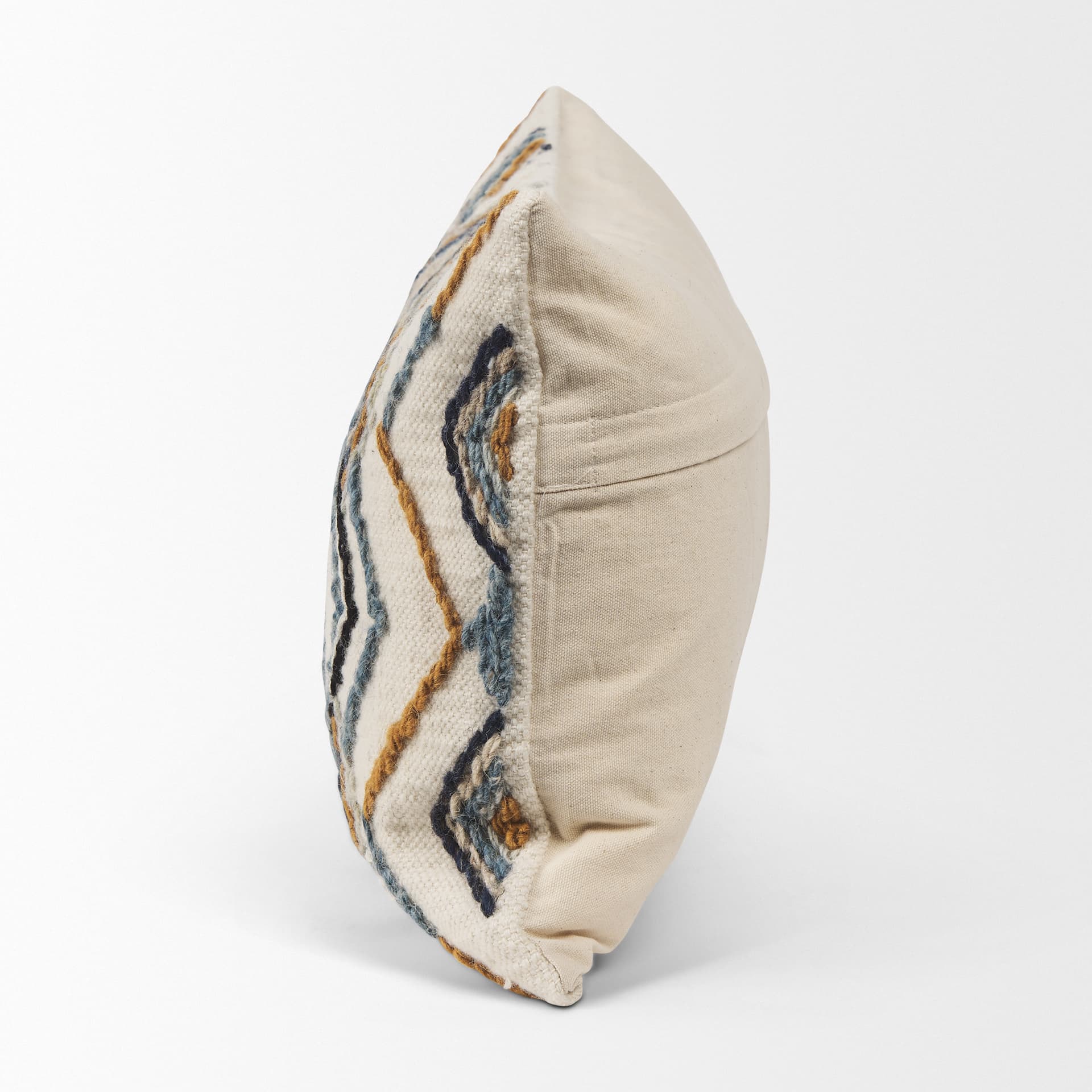 Kitt 14x26 Cream Multi Colored Patterned Lumbar Pillow Cover — product photograph