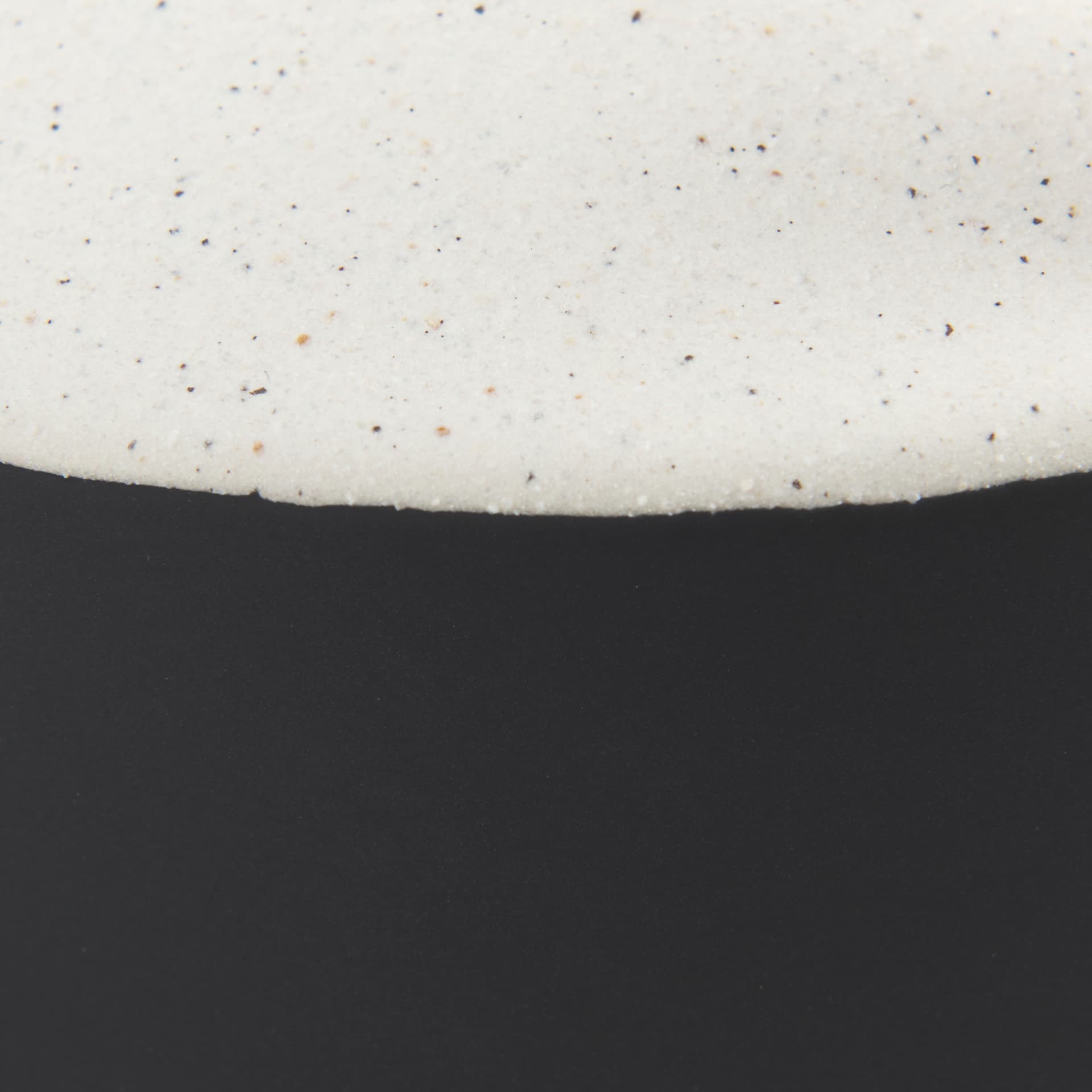 Burton 11.6H Medium White and Black Ceramic Jug Vase — product photograph