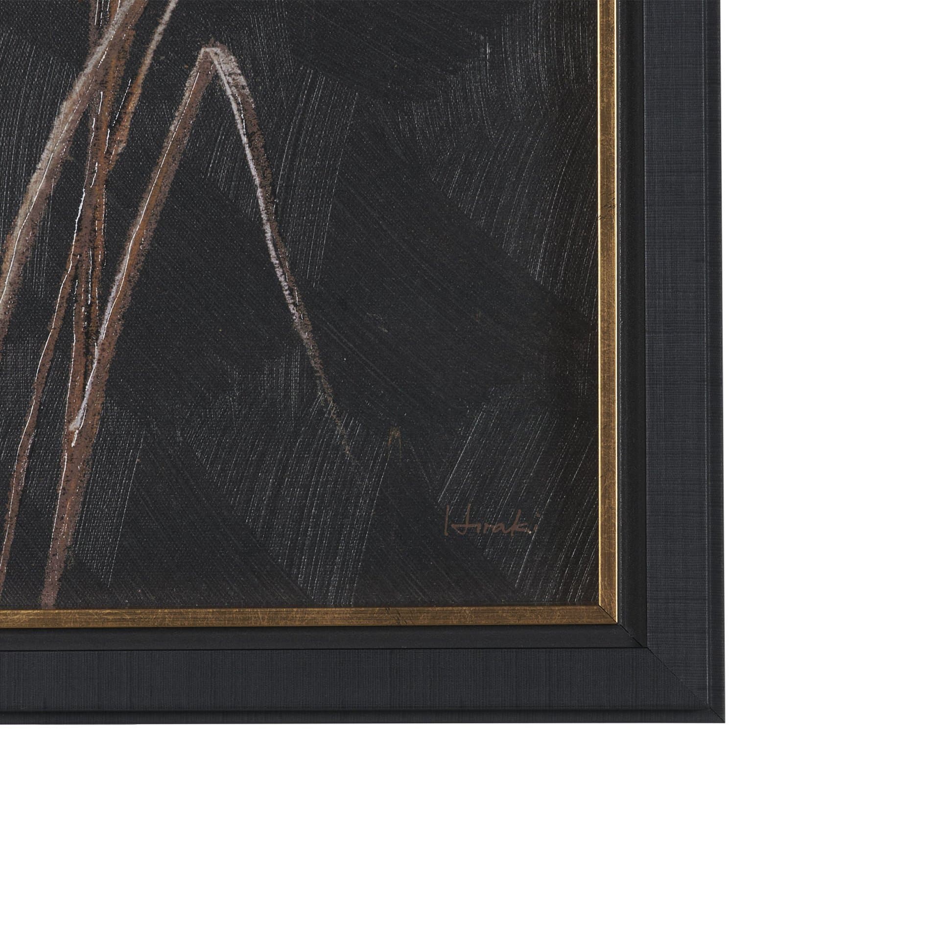 Golden Grasses I by Mercana Studio Hand Embelished Textured Framed Artwork Matted — product photograph