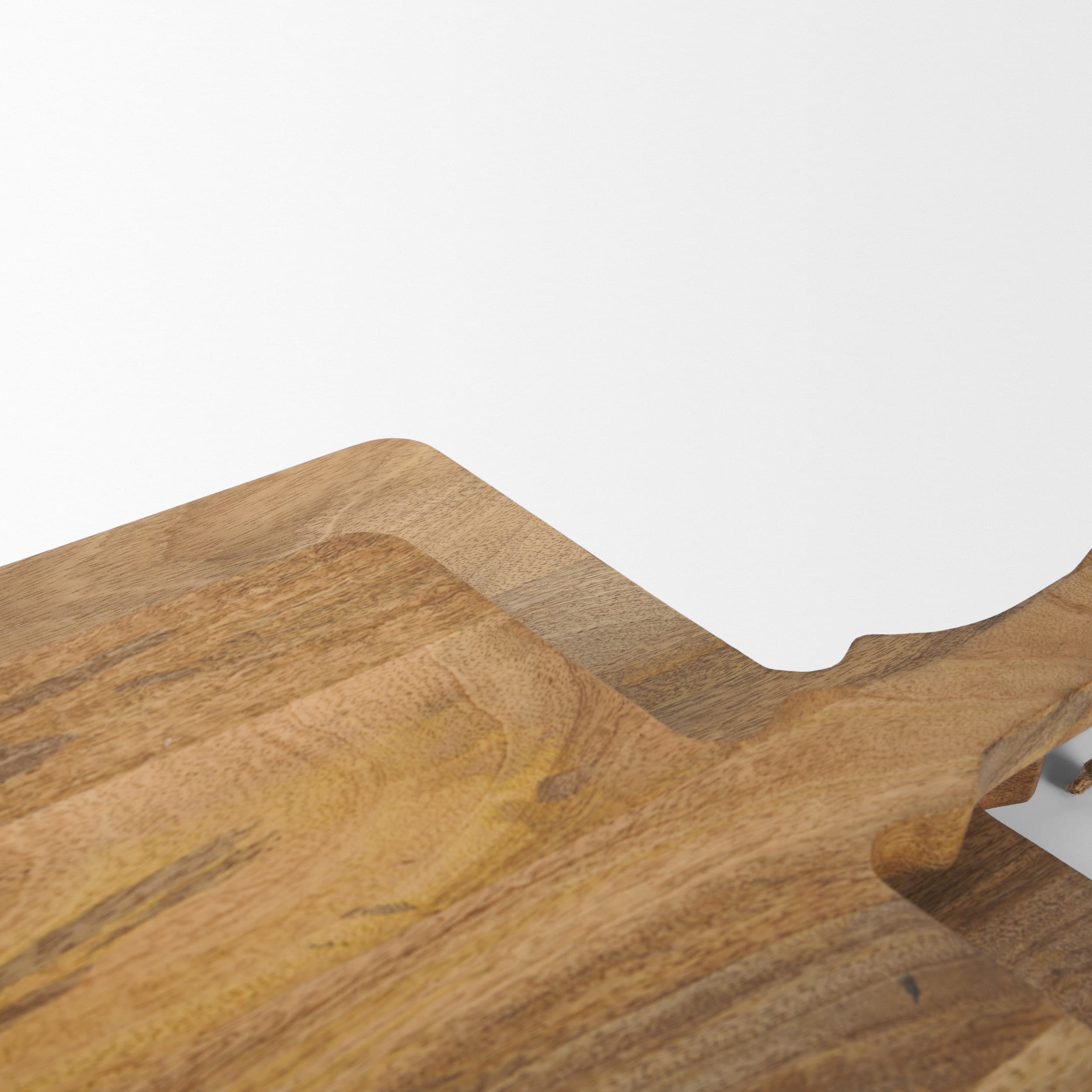 Khana Natural Solid Wood Square Serving Boards — product photograph