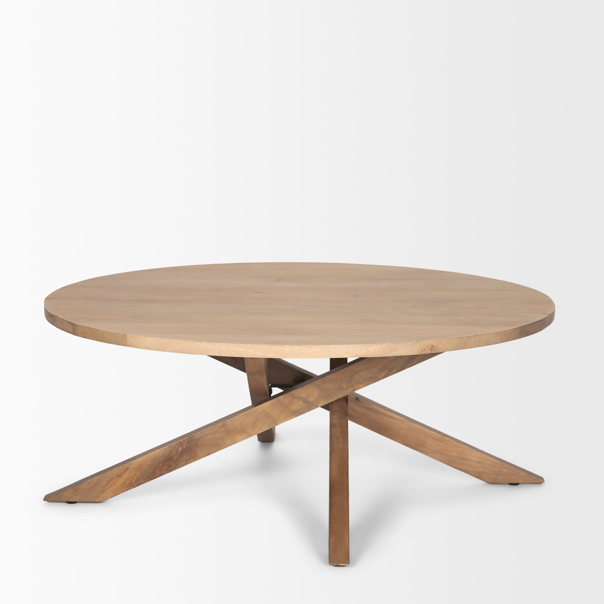 Solana Light Brown Wood Coffee Table — product photograph
