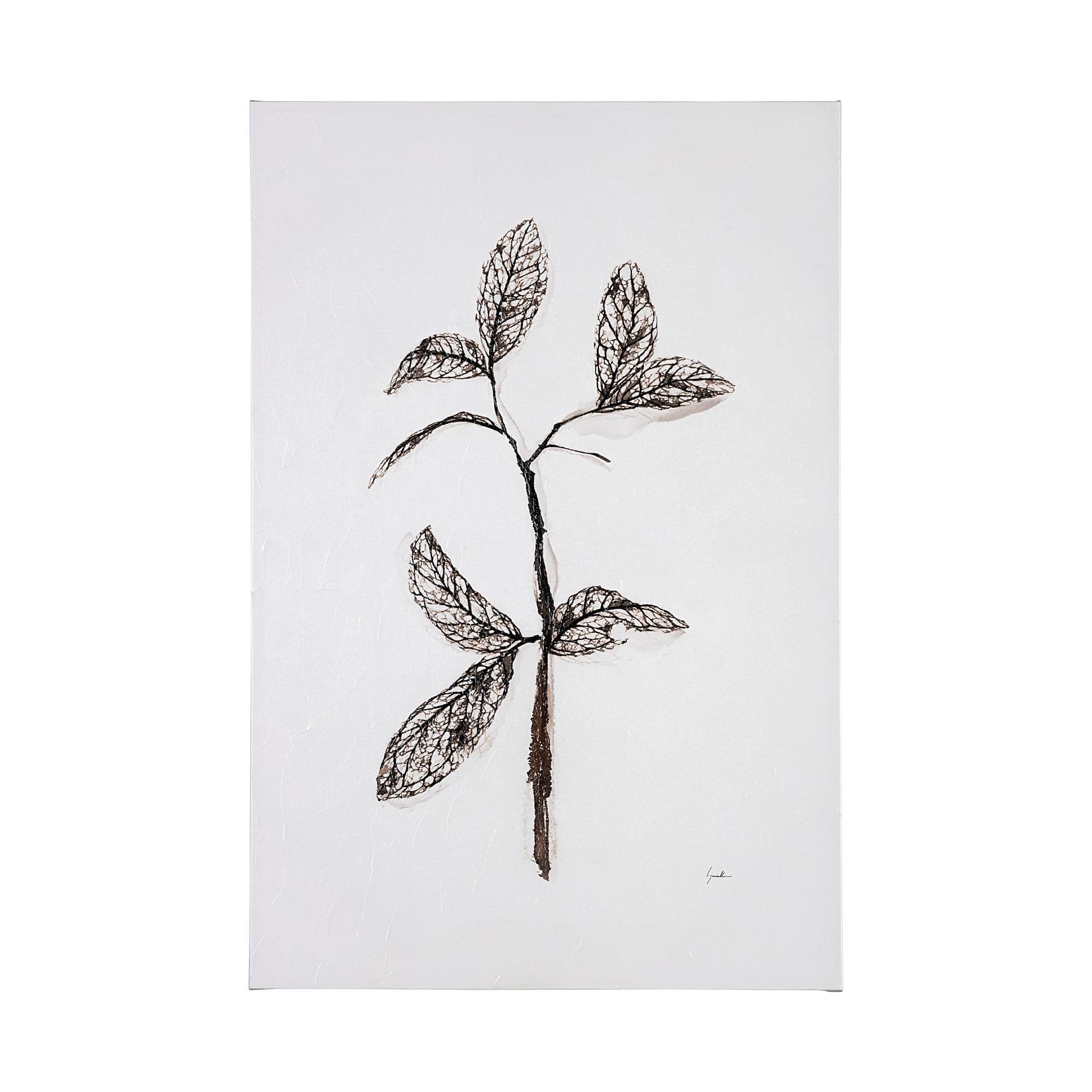 Olive Branch II by Gabrielle Campbell a Hand Embellished Textured Canvas — product photograph