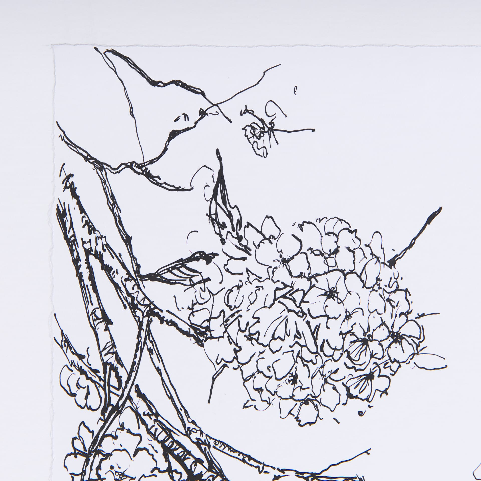 Spring Blooming IX by Mercana Studio a Hand Embellished Textured Framed Art Print Matted under Glass — product photograph