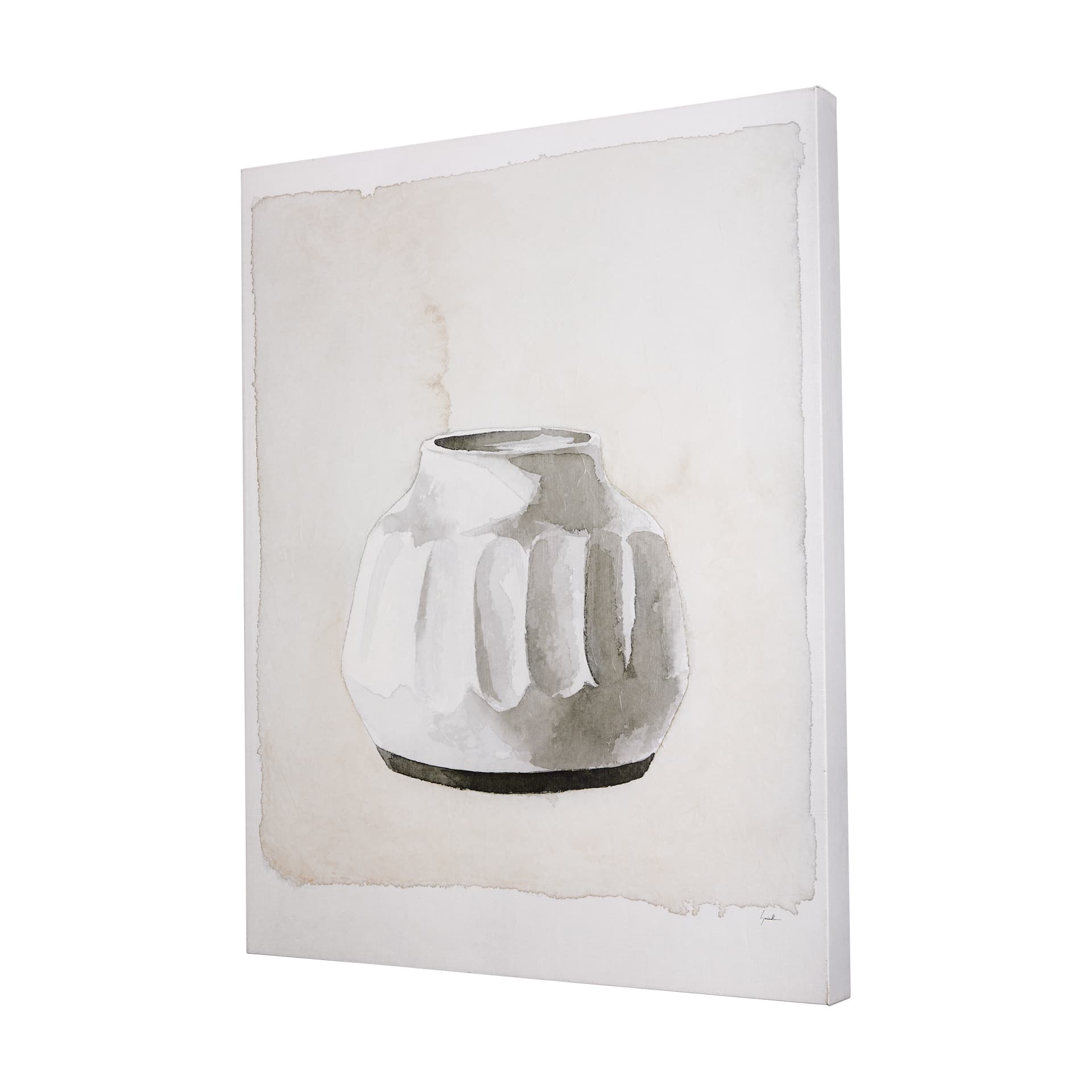 Vessel I by Mercana Studio a Hand Embellished Textured Canvas — product photograph