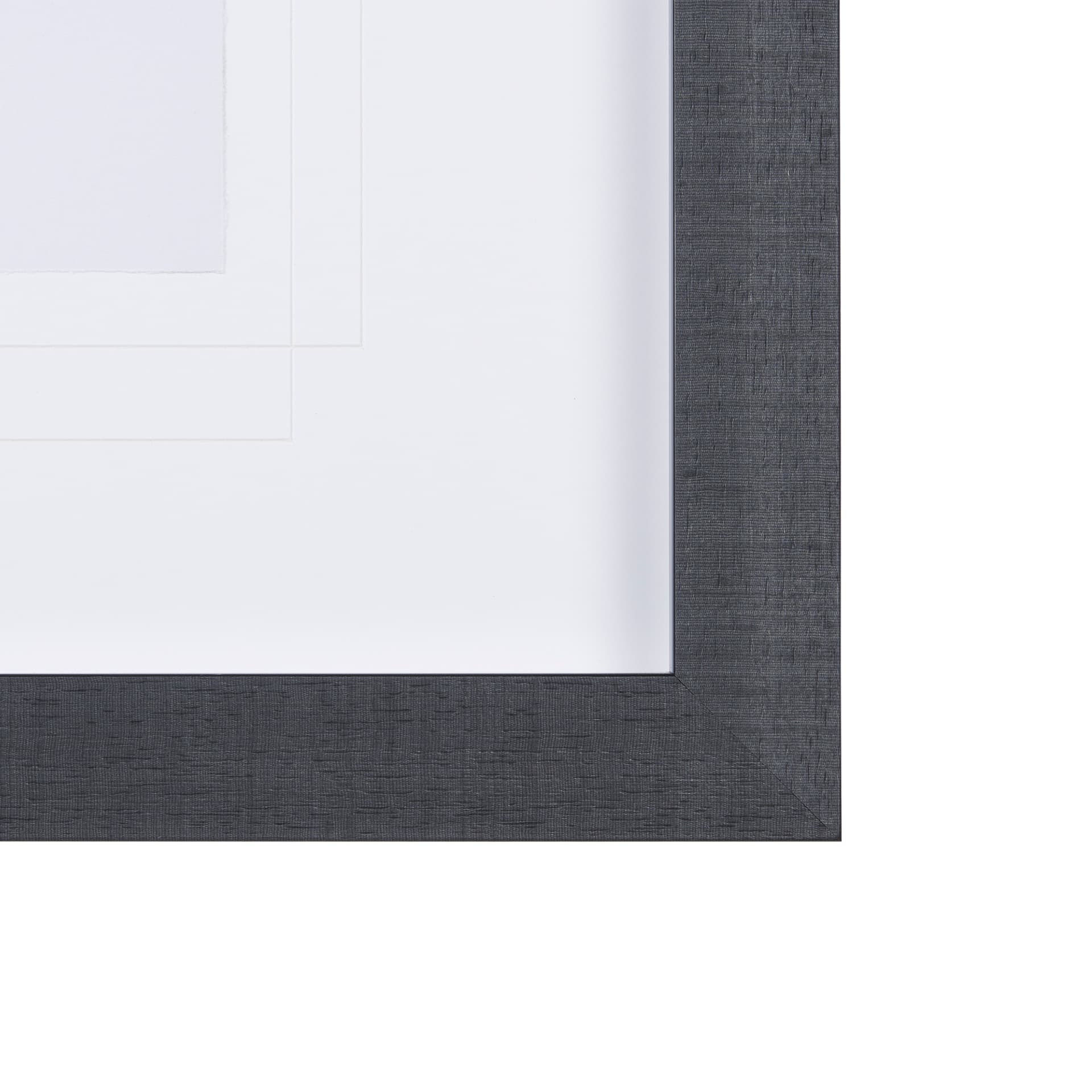 Leaf Shadow I by Mercana Studio a Hand Embellished Textured Framed Art Print Matted under Glass — product photograph
