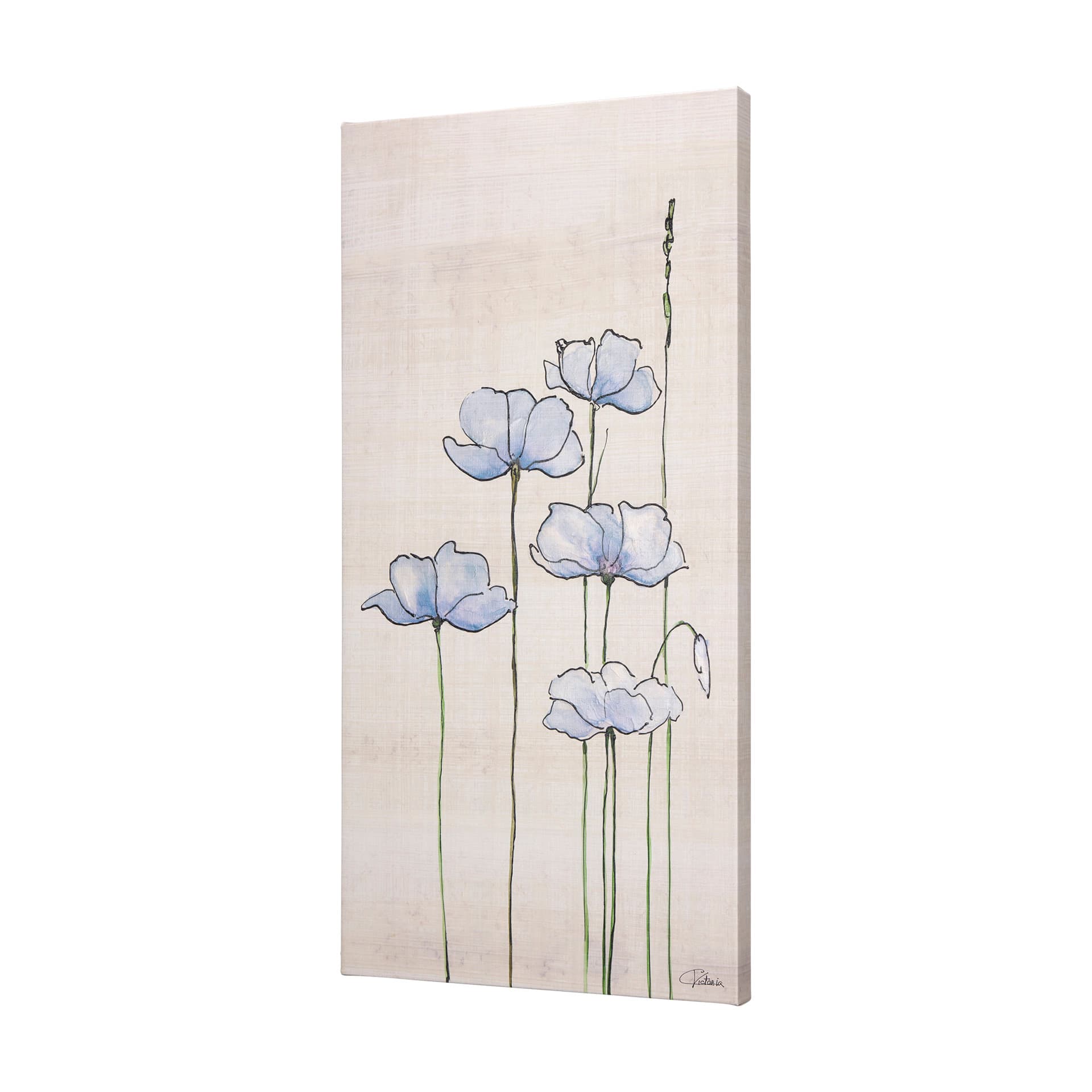 Meadow flowers IV by Mercana Studio a Hand Embellished Textured Canvas — product photograph