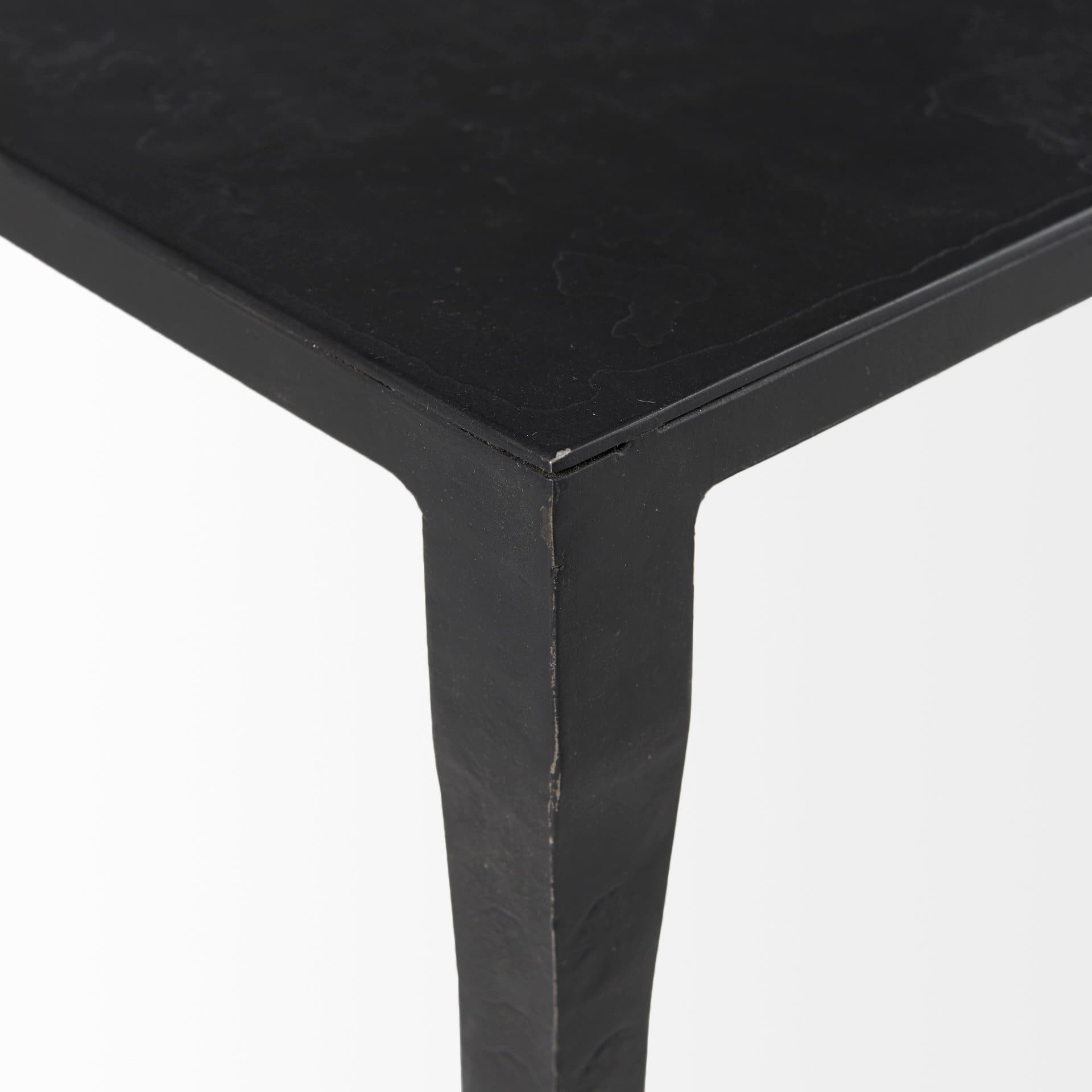 Timothy 42.0 X 22.0 X 15.5 Ebony Black Iron Coffee Table — product photograph