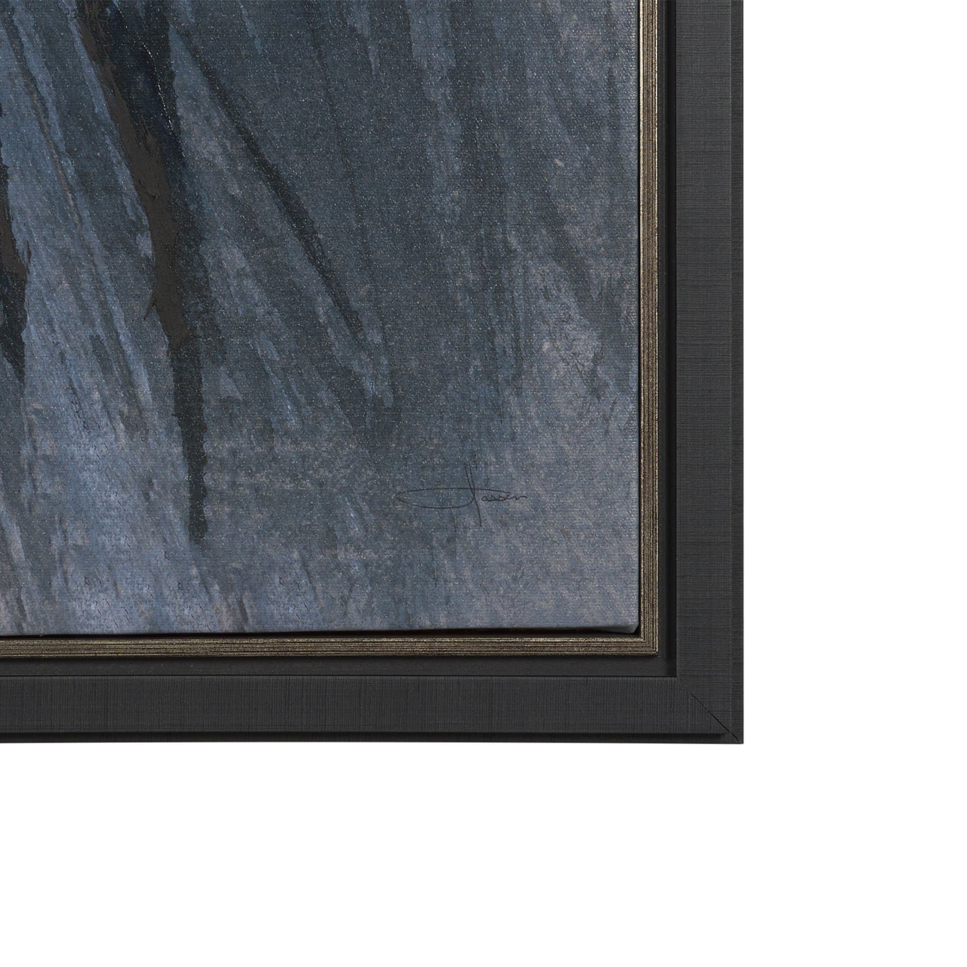 Brook and Willows II by Mercana Studio Hand-Embellished Textured Framed Canvas Artwork — product photograph