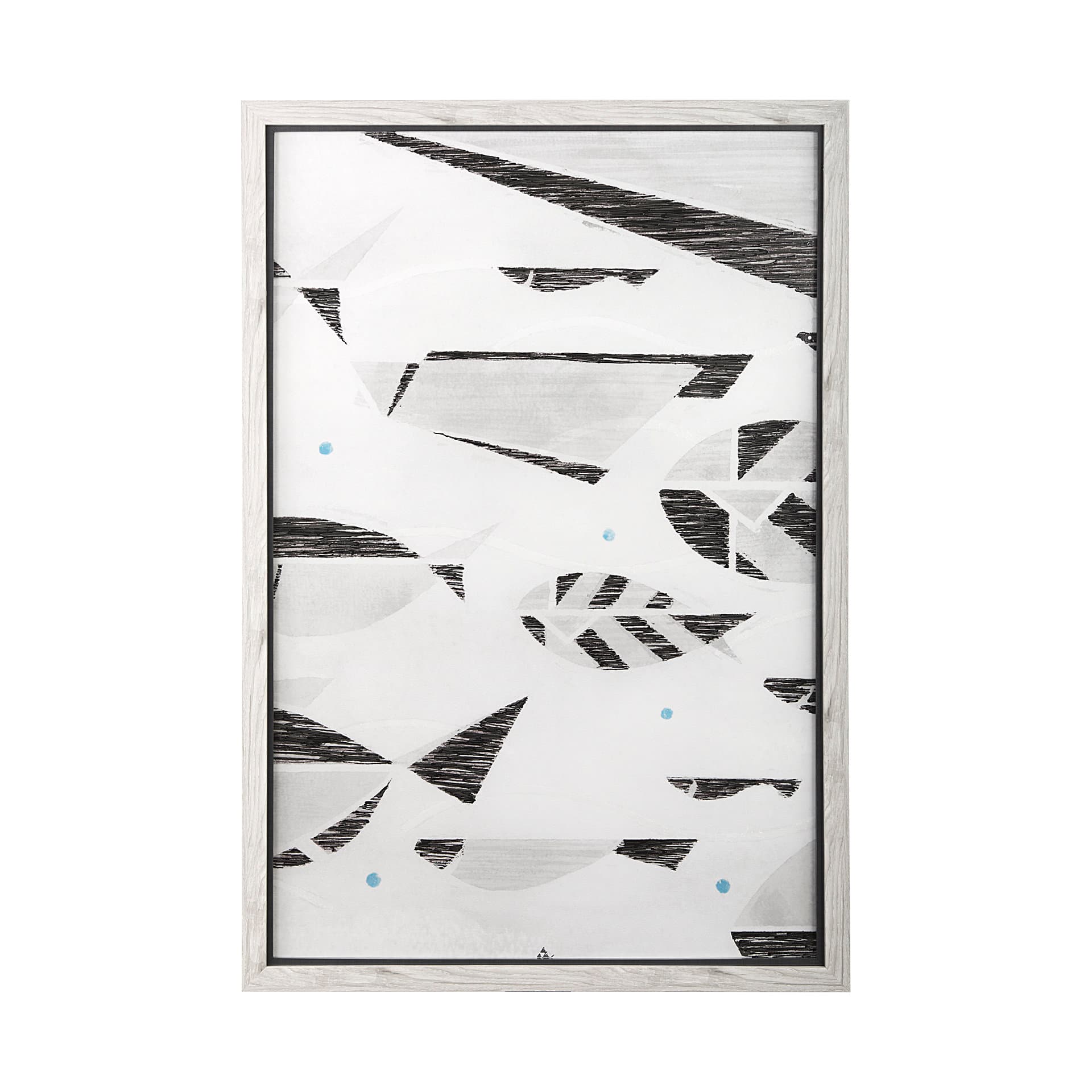 Se Promener II by Mercana Studio a Hand Embellished Textured Framed Art Print Matted under Glass — product photograph