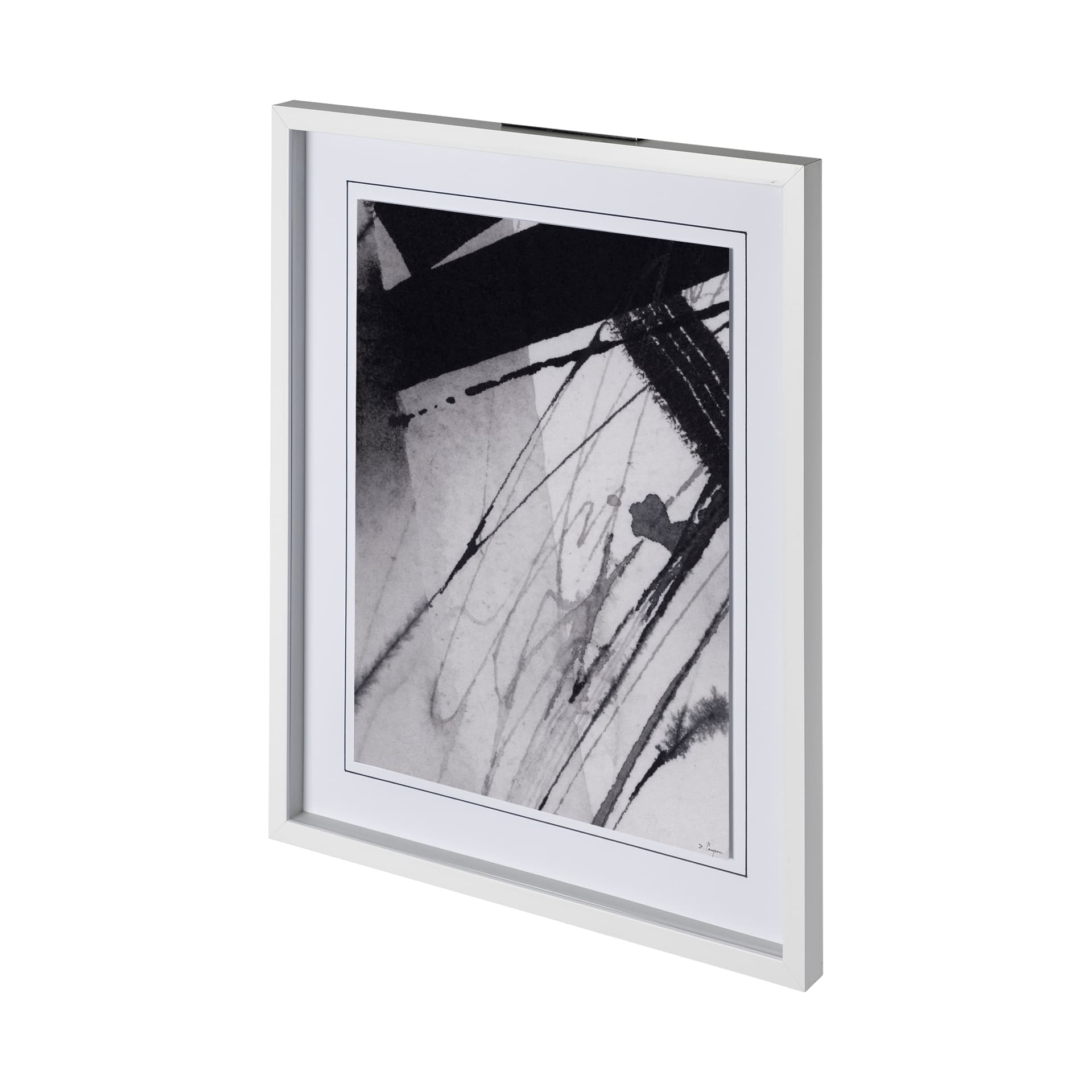 Directions VI by Mercana Studio a Hand Embellished Textured Framed Art Print Matted under Glass — product photograph