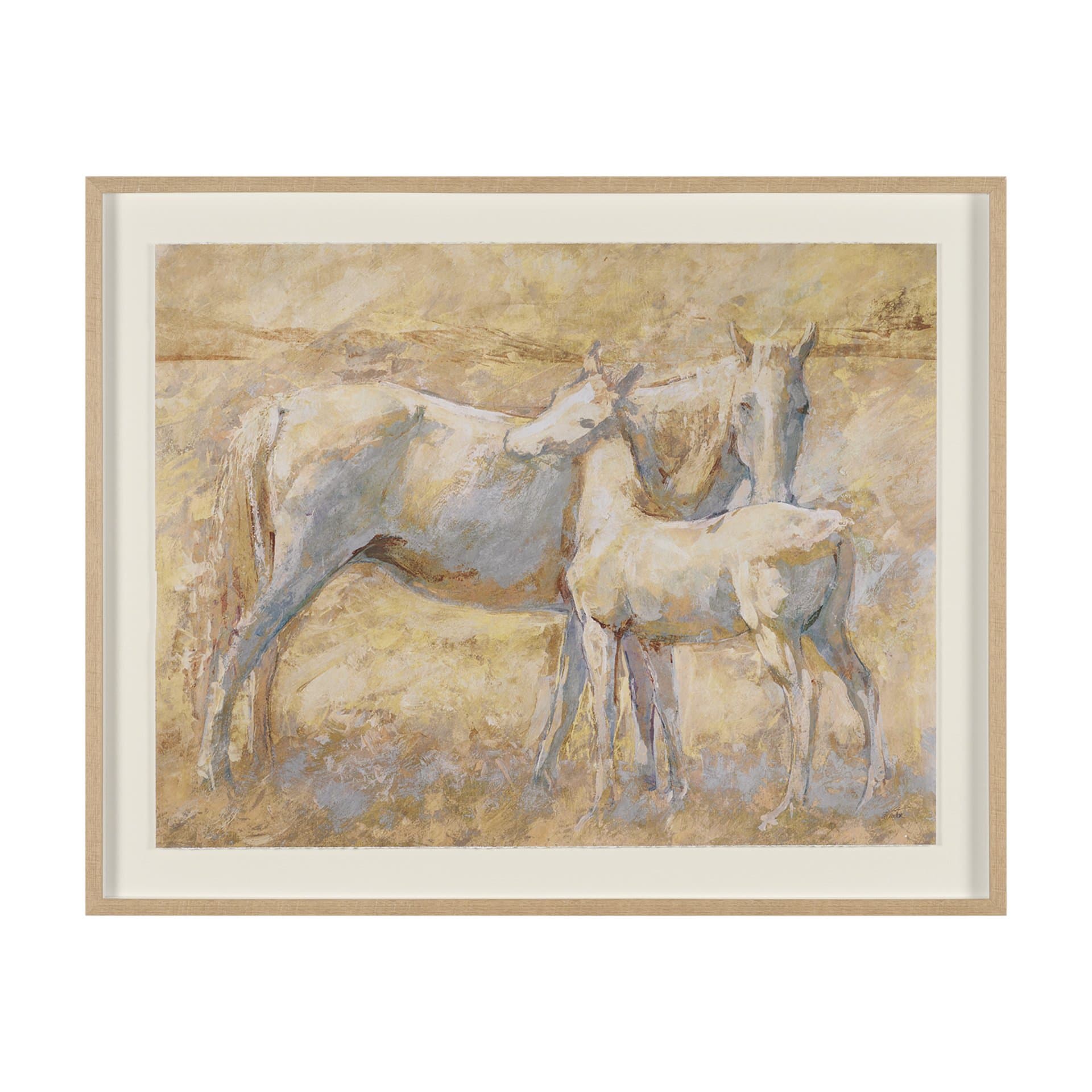 Curious II by Mercana Studio Hand Embelished Framed Artwork Matted under Glass — product photograph