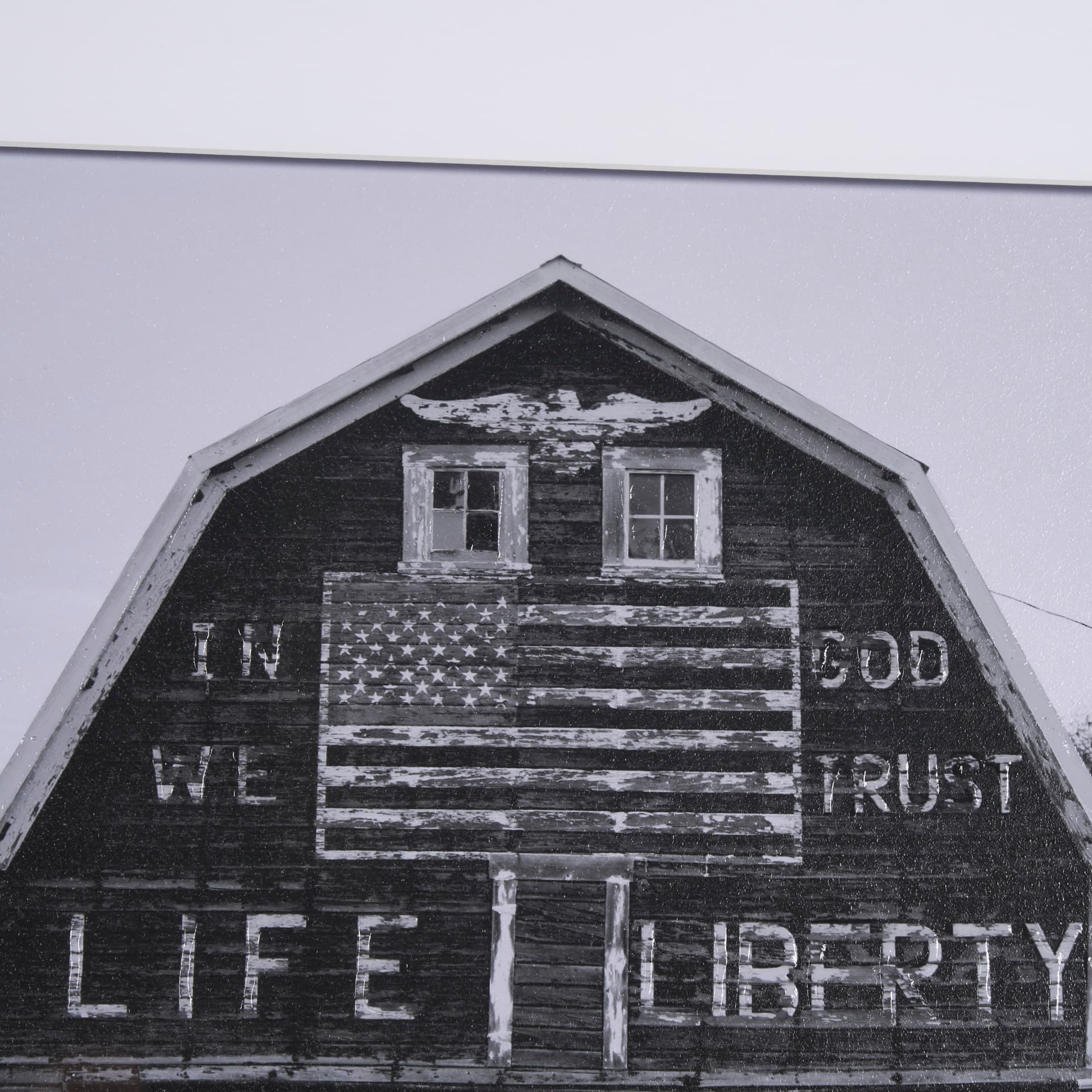 In God We Trust by David Reams a Hand Embellished Framed Photo Art Print Matted under Glass — product photograph