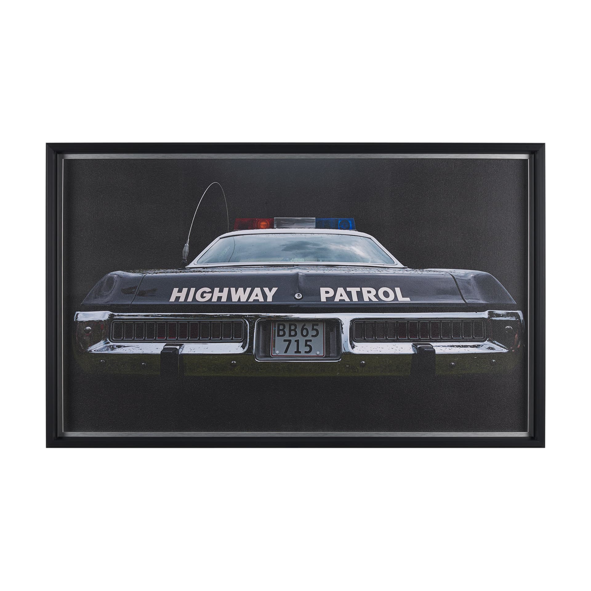 Highway Patrol II by Roland Weber a Hand Embellished Framed Photo Art Print — product photograph
