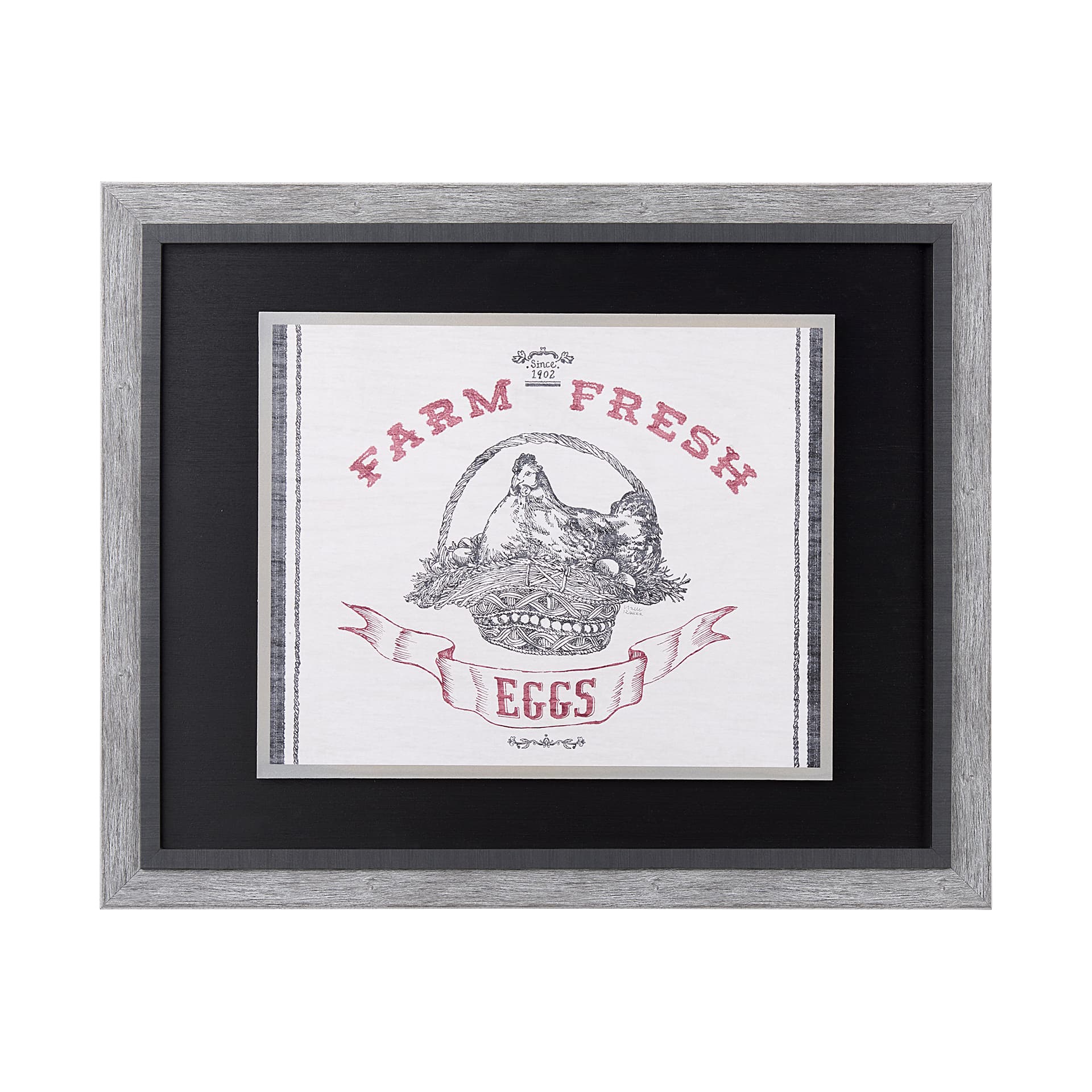 Farm Fresh II by Halle Rakka a Hand Embellished Textured Framed Art Print — product photograph