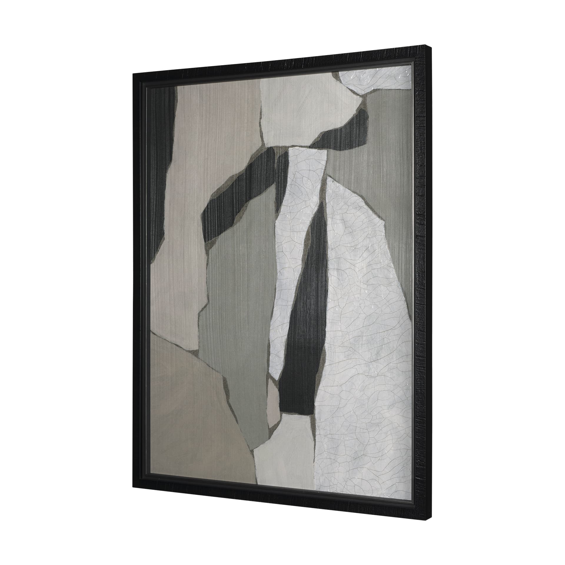 Blend by Mercana Studio a Hand Embellished Textured Framed Art Photograph Matted under Glass — product photograph