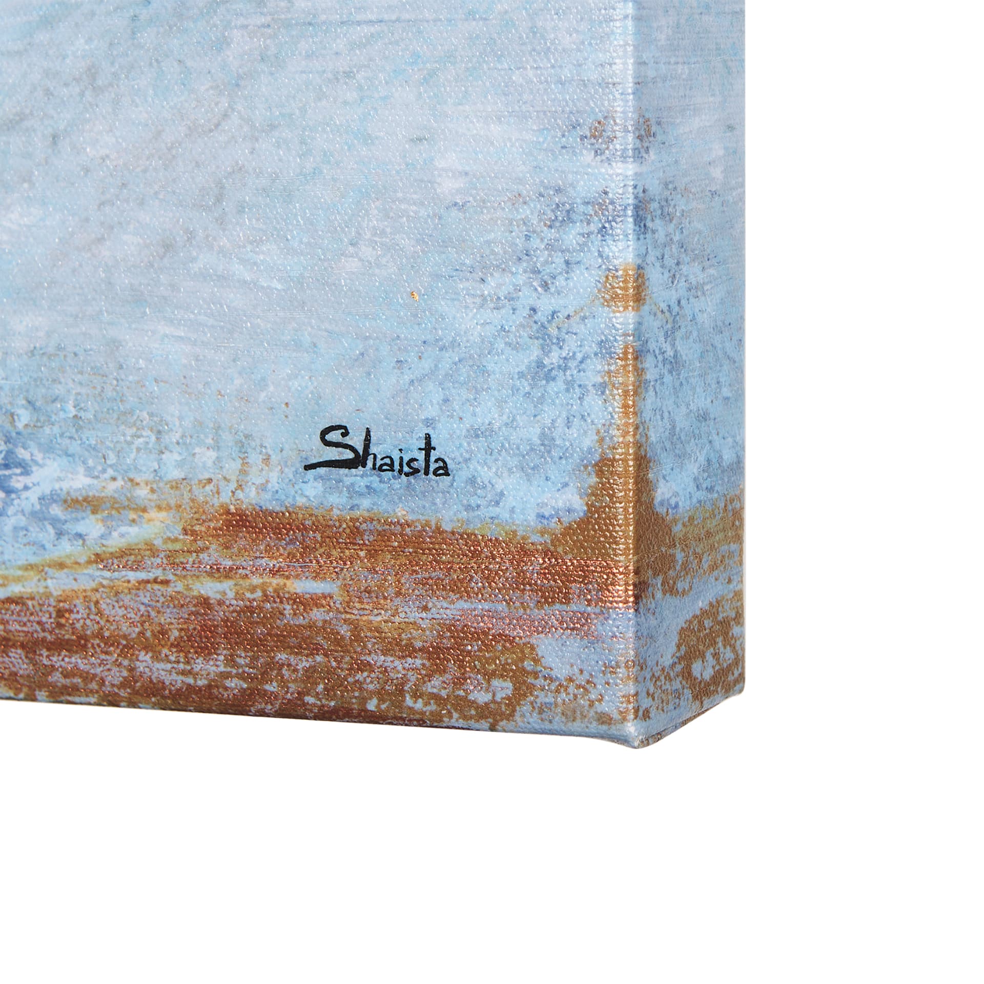 Cloud Bay II by Mercana Studio a Hand Embellished Textured Canvas — product photograph