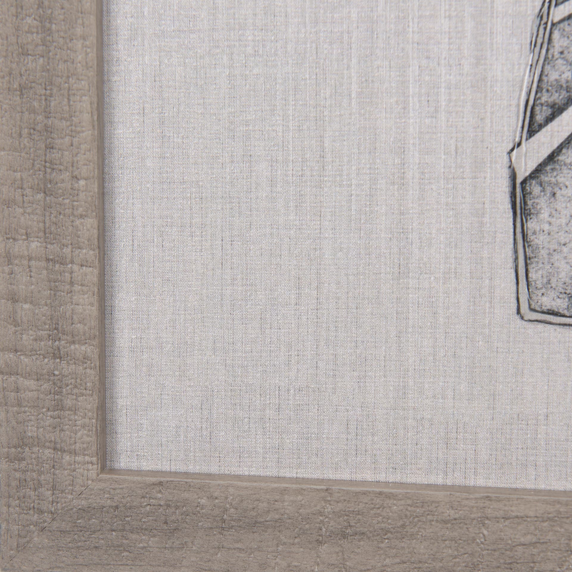 Moth Blue II by Mercana Studio a Hand Embellished Textured Framed Art Print — product photograph
